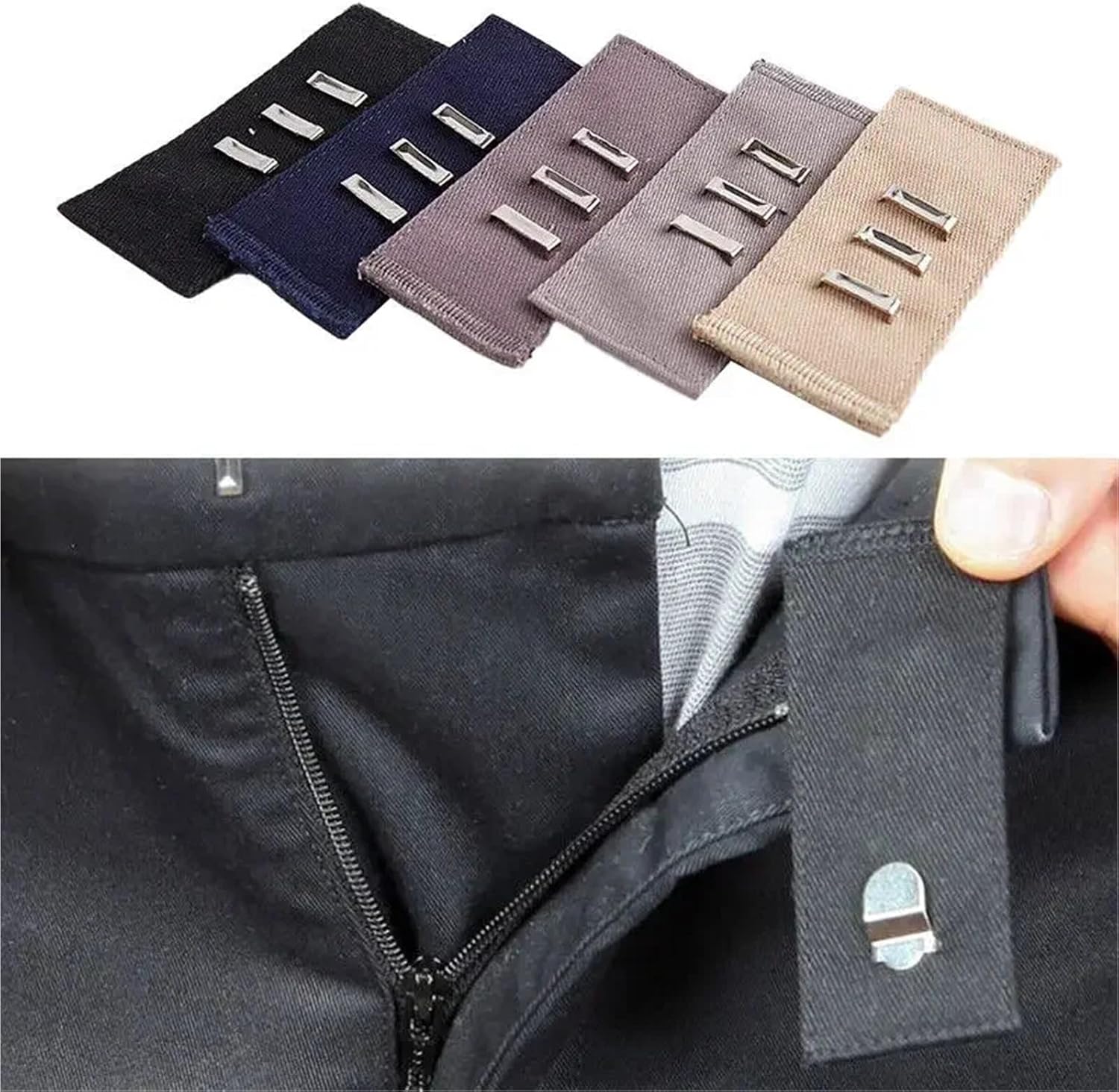 Waistband Extenders 30 Set Waist Expander Button with Hooks for Tight Trousers Jeans Skirts Maternity Clothes Unisex Garment Accessories Belt Extension(B-Mix)