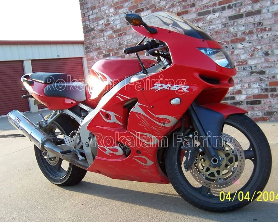 Black Green Fairing Kit For Kawasaki ZX6R ZX-6R Ninja 98 99