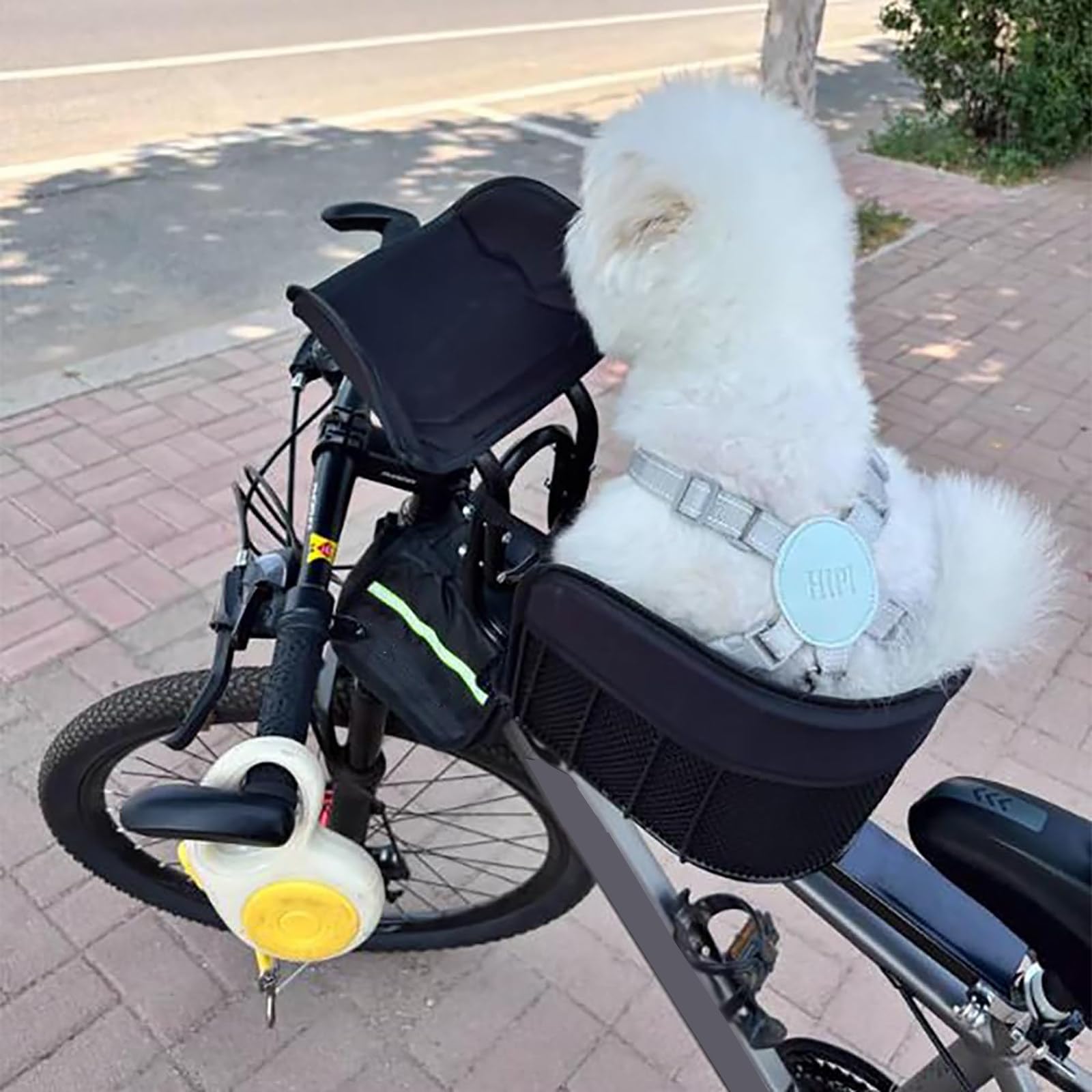 Fahrradkorb Für Haustiere, Frontmontierter Sitz Mit Sicherheitsleine Und Doppelverriegelung, Für Kleine Hunde Und Katzen Unter 12 Kg, Geeignet Für Mountainbikes Und Rennräder