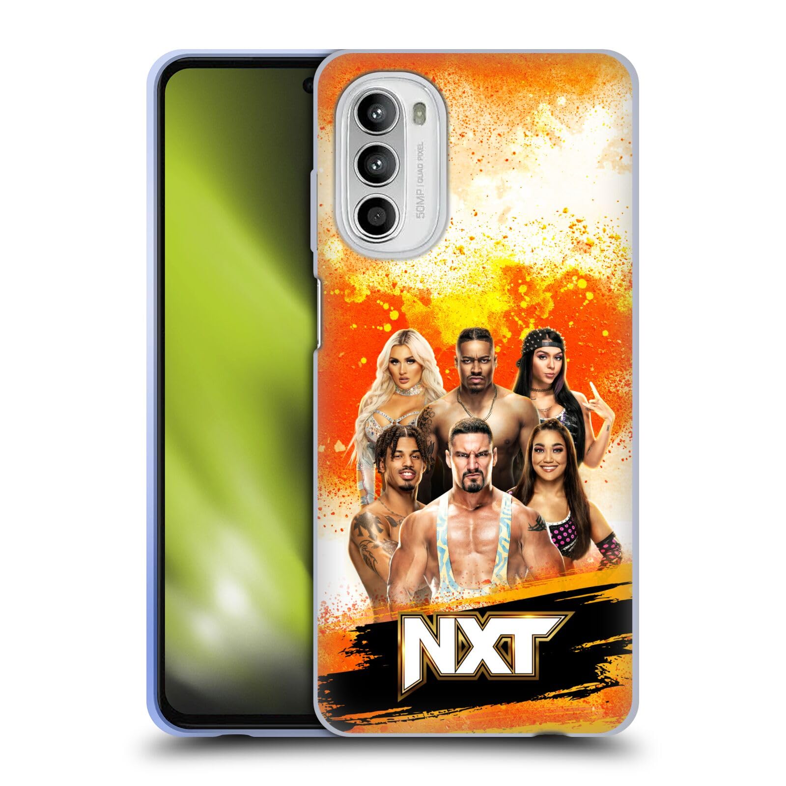 Head Case Designs Officially Licensed WWE NXT Pay-Per-View Superstars Soft Gel Case Compatible with Motorola Moto G52
