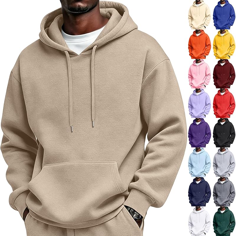 Mens Sherpa Hoodie Cottn Fleece Oversized Drawstring Hooded Sweatshirt | Oversize, Plus Size Long Tall, Hood Drawstring, Vintage, Running, Warmy, Warm, Fall Winter, Mock Neck Sweatshirt