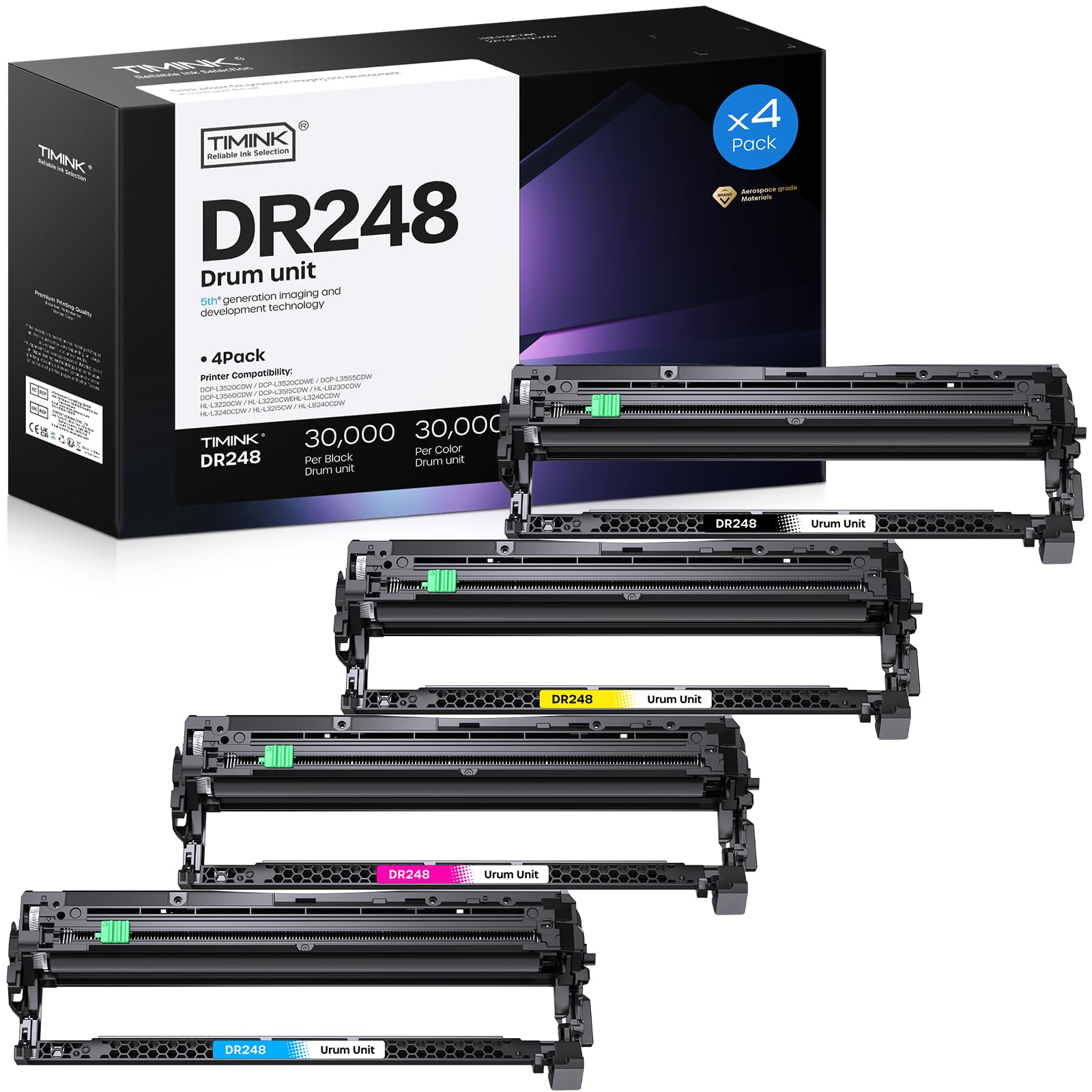 DR248CL DR248 Unité Tambour Compatible pour Brother MFC-L3740CDW