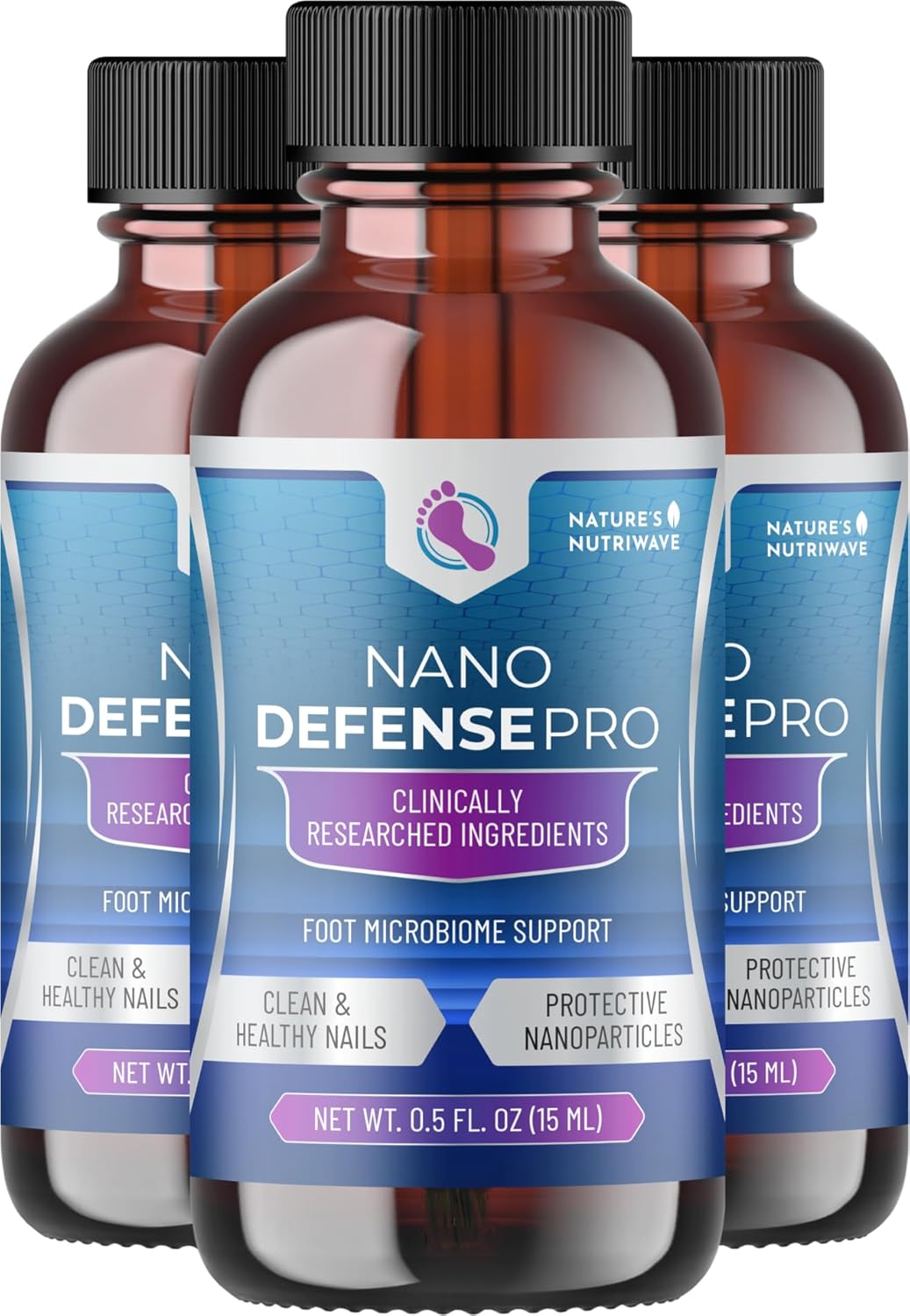 NanoDefense Pro – Original Formulated Toenail Treatment Drops, Extra Strength Nail Repair Solution for Toe Nails, Support healthy Skin & Nails -100% Natural – 3 Month Supply