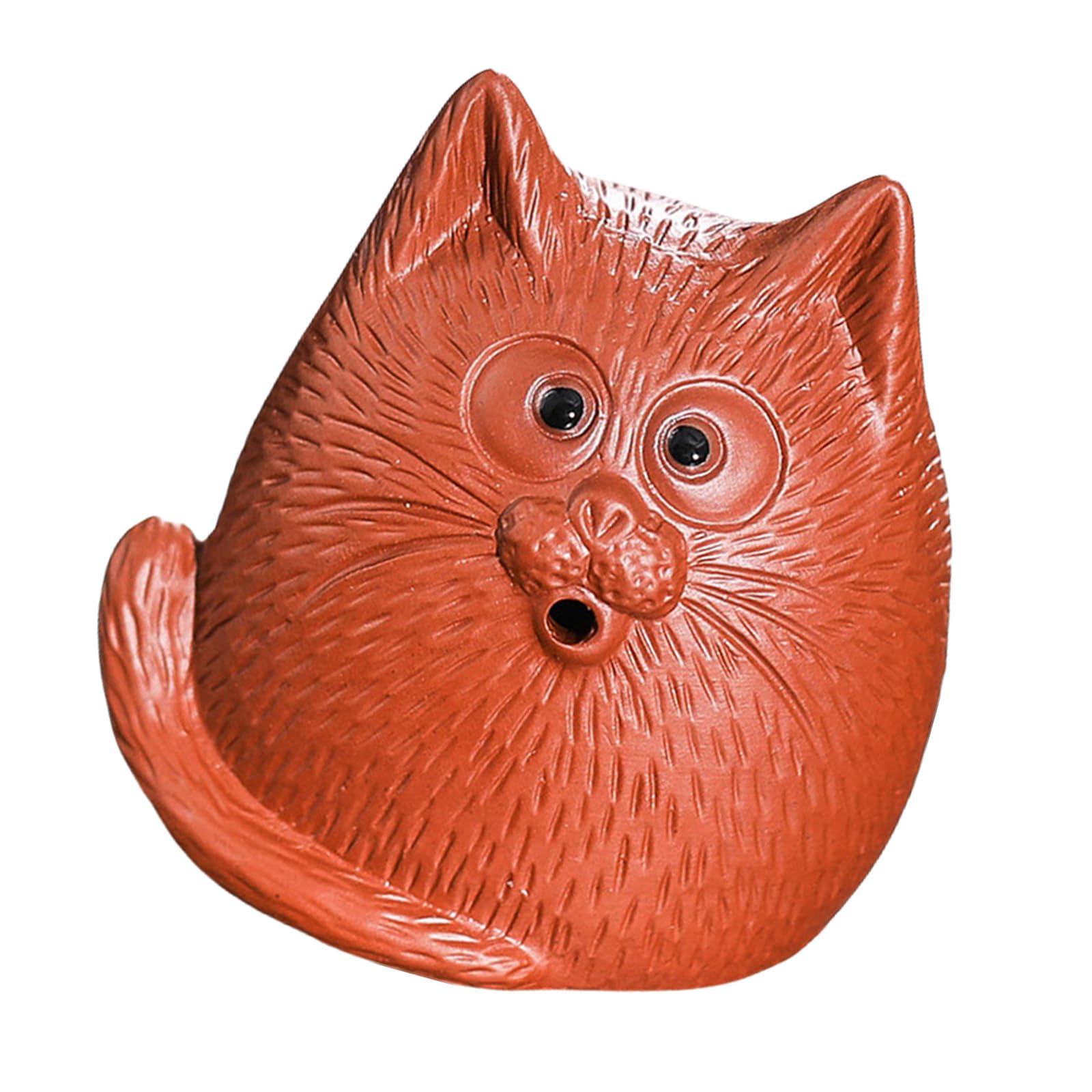 Msioytog C Decorative Ats Figurine Ornament With Incenses Stick Holder Stand Zisha Lay Animal Sculpture Table Decors Ats Pet Incenses Holder