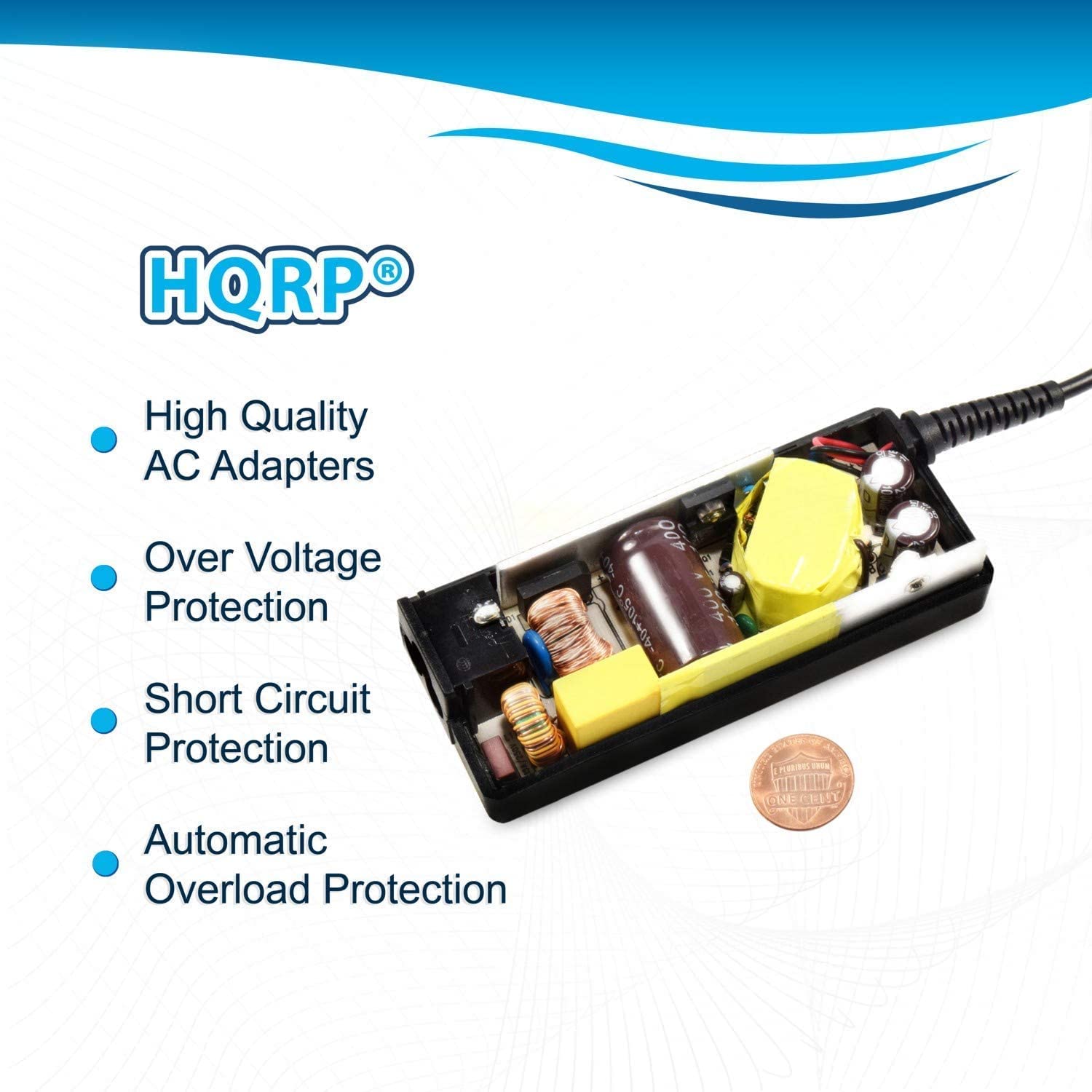 HQRP Cargador/Adaptador de CA para Casio ADE95100 AD-E95100 ADE95100L AD-E95100L ADE95100LE AD-E95100LE ADE95100LU AD-E95100LU ADE95100LG AD-E95100LG
