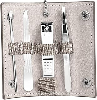 FRCOLOR Ferramenta Aparador De Unhas Alicate De Unhas Flip Out Lixa De Unha Pinças De Sobrancelha Aparador De Unhas Modelador De Unhas Manicure Aparador De Unhas Aço Inoxidável Kits De