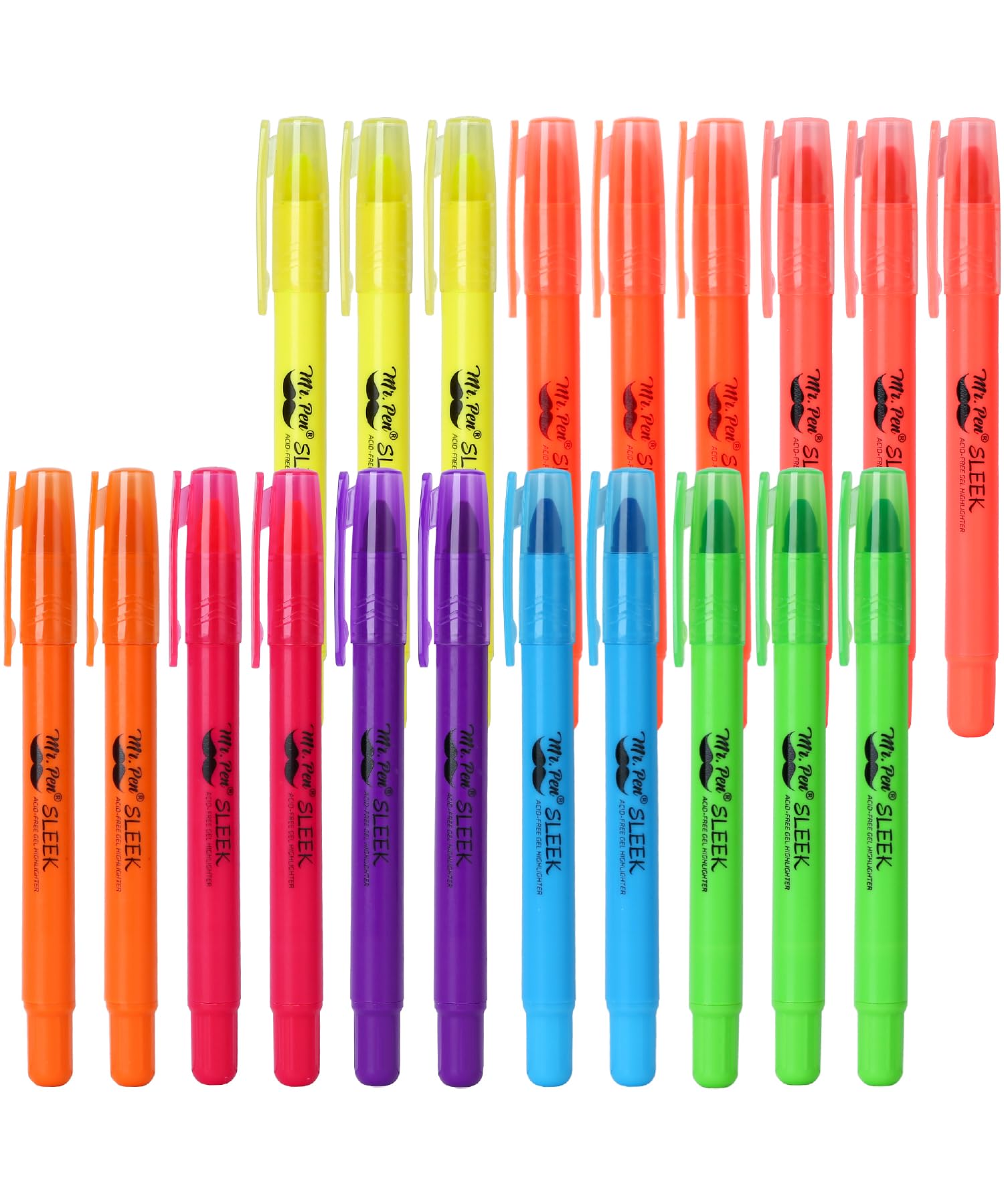 Gel Highlighters, Bible Highlighter, Pack of 20, No Bleed Highlighter, Dry Highlighter, Highlighters Assorted Color, Bible Study Highlighter, Bible Journaling Supplies, Bible Markers for Tabs