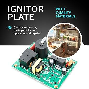 Fan Control Board, 12V DC Universal Igniter Board, 4.25L x 3.35W, Compatible with Fan 50 Plus, UIB, Suburban, Atwood / HydroFlame, Heating Systems