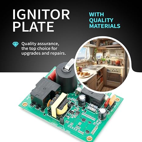 Fan Control Board, 12V DC Universal Igniter Board, 4.25L x 3.35W, Compatible with Fan 50 Plus, UIB, Suburban, Atwood / HydroFlame, Heating Systems