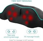 AERLANG Shiatsu Massager cou et épaule, masseur de dos avec chaleur, massage de cou Deeper Tissue Kneading Masskers pour la maison, Bureau Pères idées cadeaux Cadeaux de Hommes Femmes(NOT Sans fil)