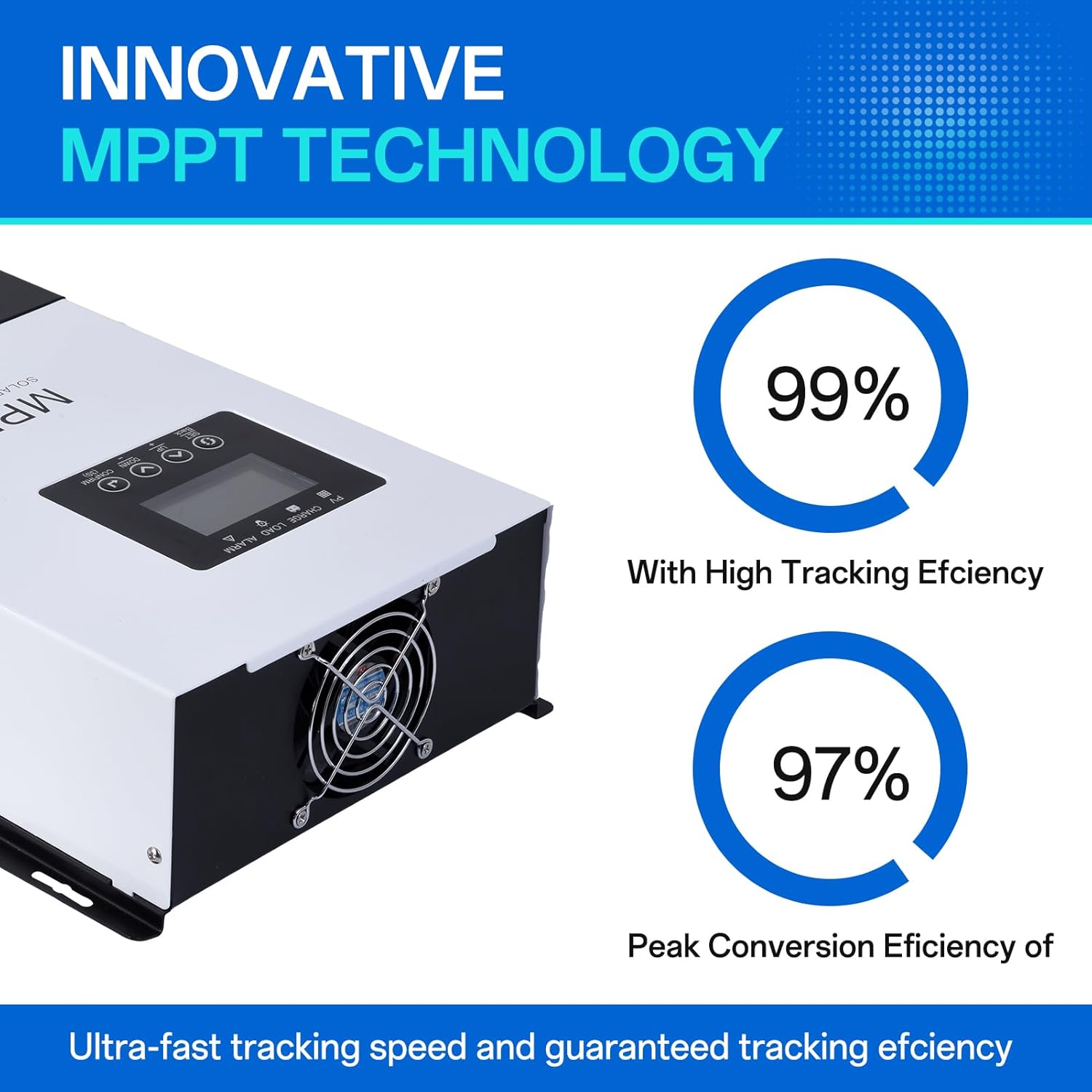 120A MPPT Solar Charge Controller 12V/24V/36V/48V/60V/72V/84V/96V Auto, Solar Panel Regulator Voltage Max PV Input 230V, Multiple Protection Solar Regulator for Sealed Gel Battery