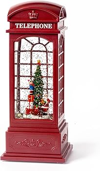 Amazon.co.jp: DANVON 11インチ クリスマス 電話ブース スノードーム