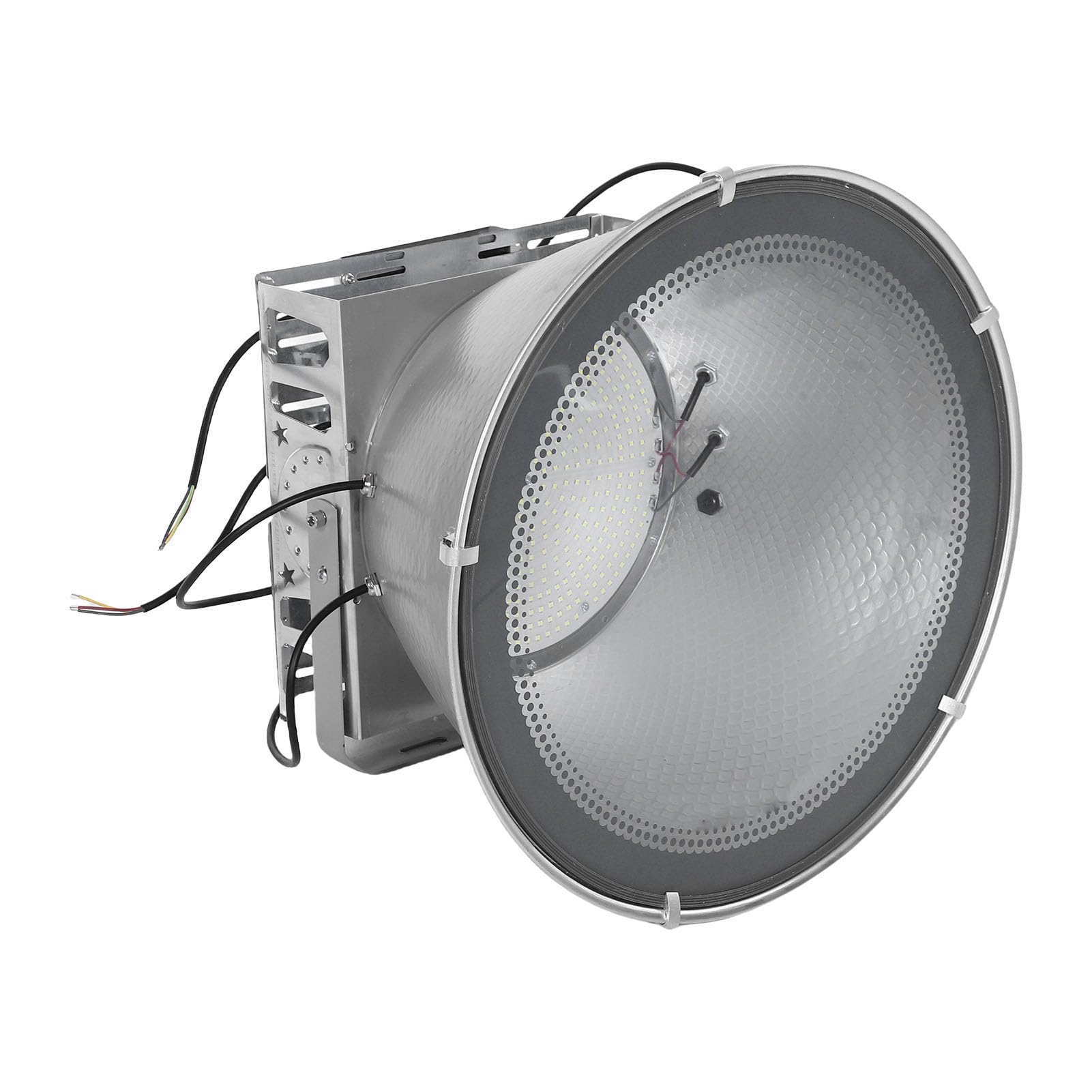 Światło Powodziowe LED, Wodoodporne Zewnętrzne światło Powodziowe z Aluminium do żurawi Wieżowych i PlacóW Budowy, Oświetlenie o Dużej Mocy 2000 W i średnicy 50 Cm