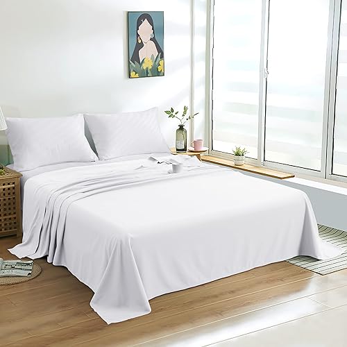 Miniatura 2 de FLXXIE Sábana encimera Queen  Sábana encimera de microfibra cepillada  Suave y no se decolora, sin arrugas, resistente a las manchas  Sábana