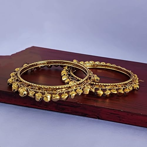 Miniatura 2 de Efulgenz Joyería india oxidada, para Navratri, estilo bohemio, antiguo, gitano, tribal, indio, oxidado, plateado, con dije de campana, conjunto de