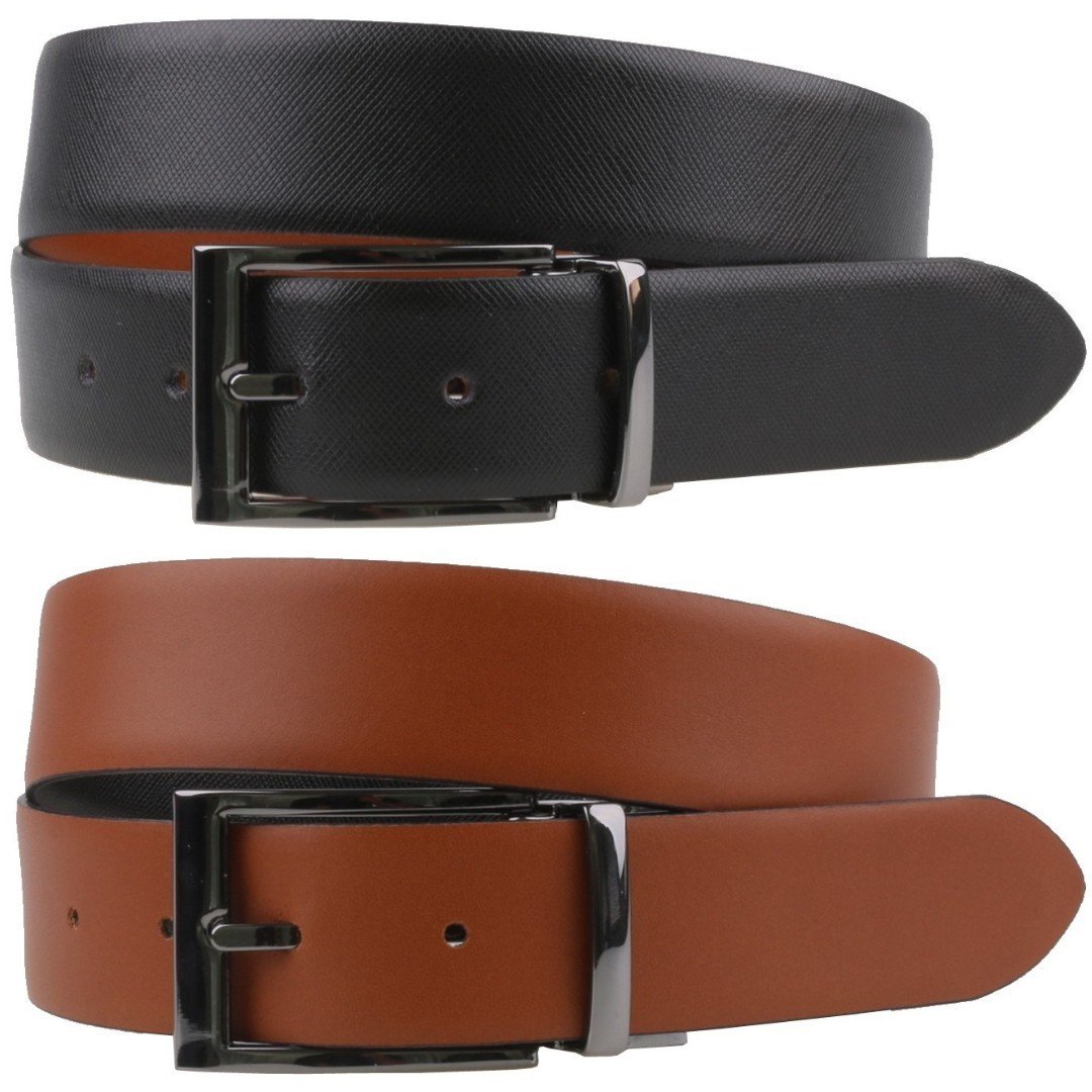 LLOYD Leder Wendegürtel 0813/05 Schwarz/Braun, Länge:80 cm