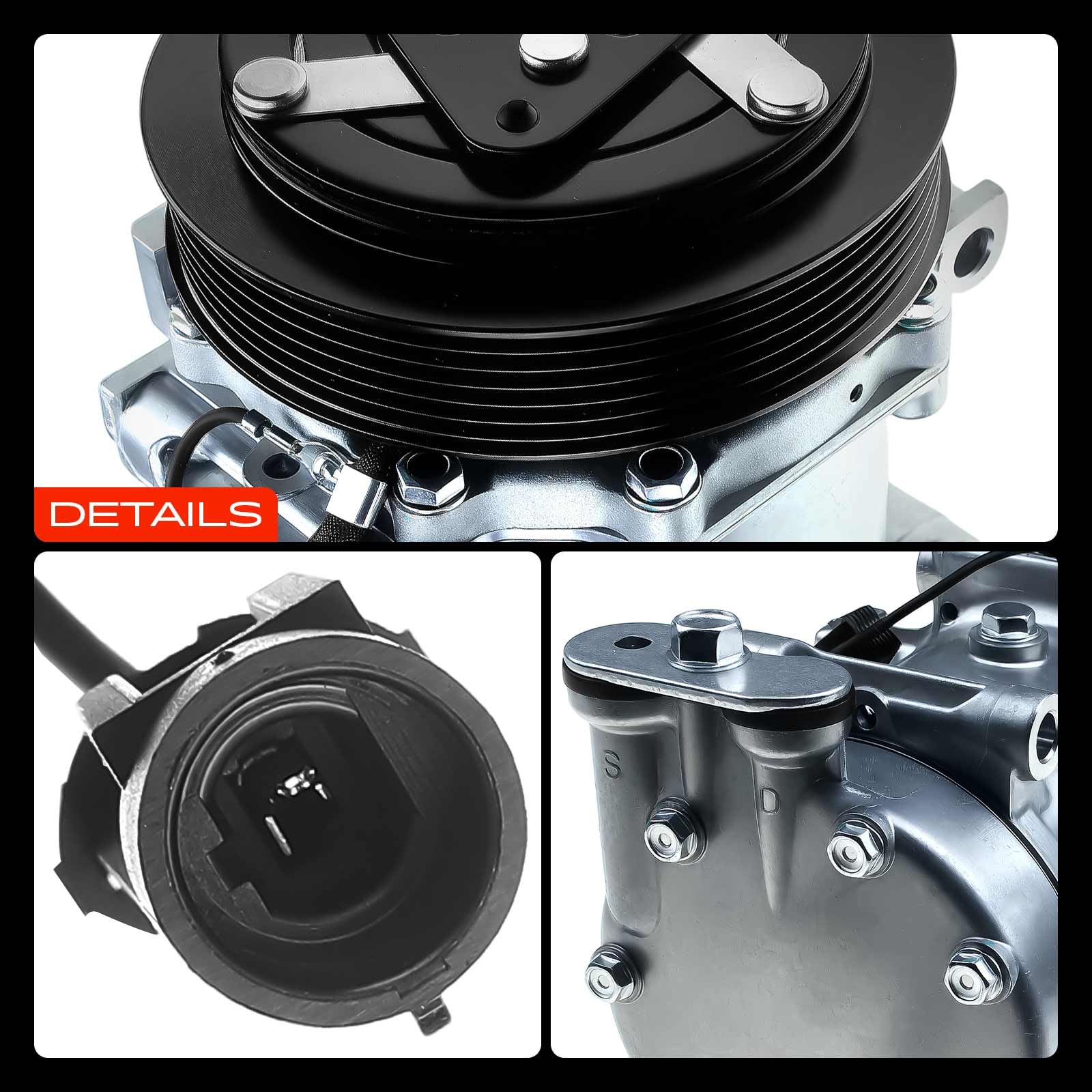 Frankberg Compressore dell'aria condizionata con frizione Compatibile con 147 937 Stilo 192 Stilo Multi 192 Barchetta 183 156 932 GT 937 Coupé 175 Marea 185 60653652, compreso l'olio preconfezionato