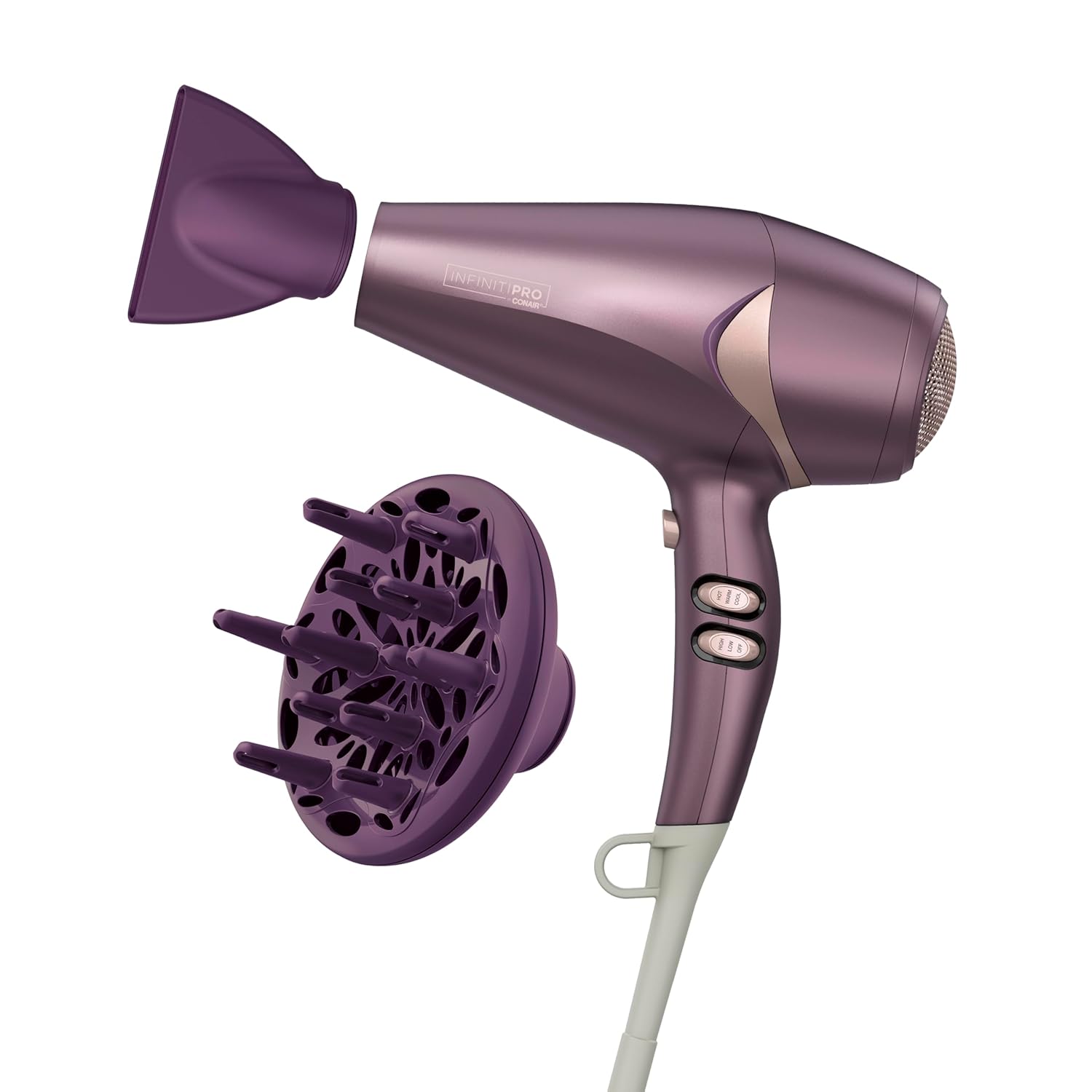 INFINITIPRO Hair Dryer with Diffuser by Conair