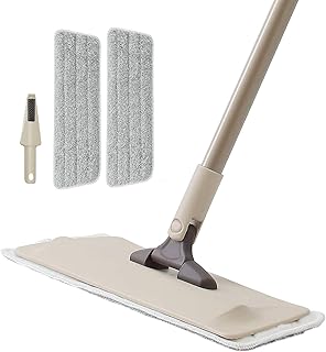 Eyliden Mop for Floor Cleaning with 2pcs Microfiber Machine Washable and Easy to Remove Mops Pads - 360° Rotating Head, Cl...