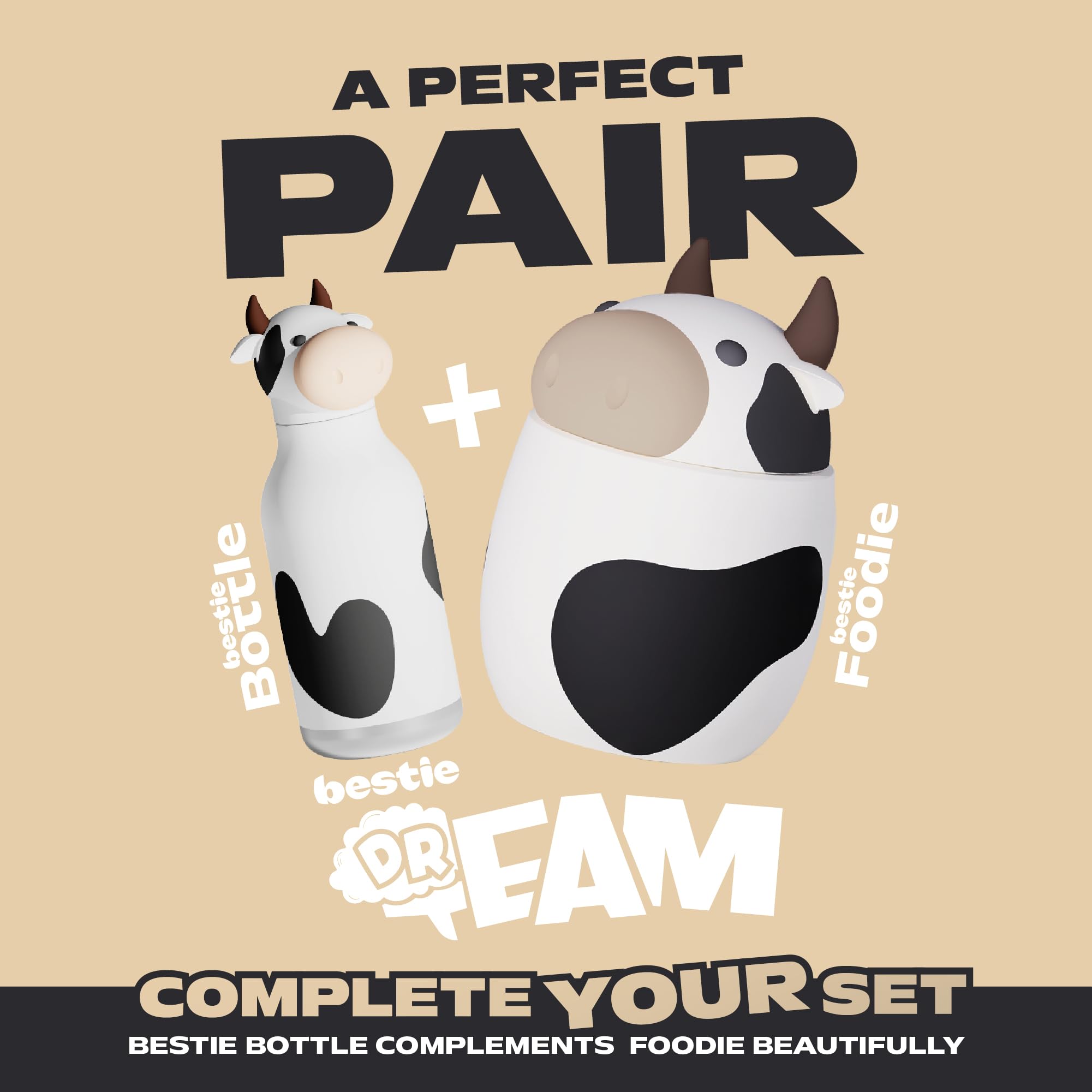 Porta Pranzo Bestie 600ml Asobu Cow