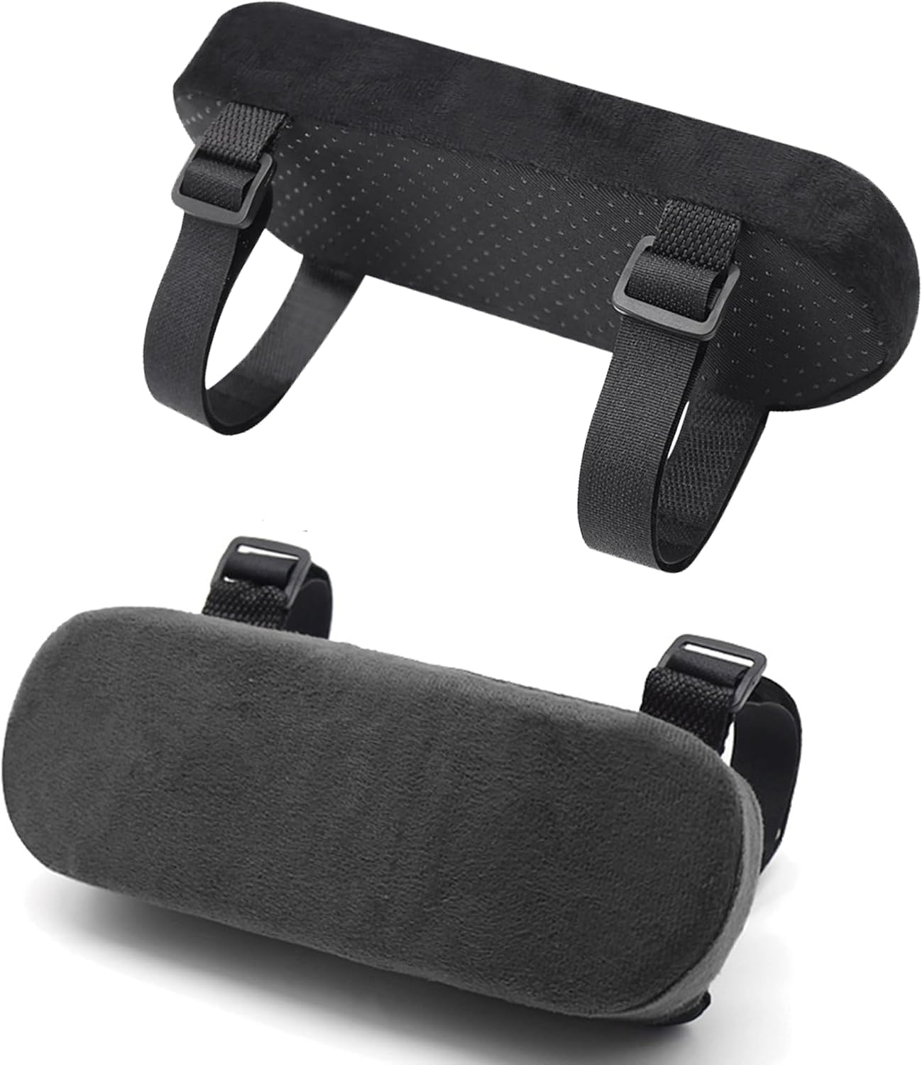 TORMEN Chair Armrest Pads Adjustable Armrest Covers for Office Desk Chair Ergonomic Elbow Cushion Pressure Relief Support 2 Pack Black