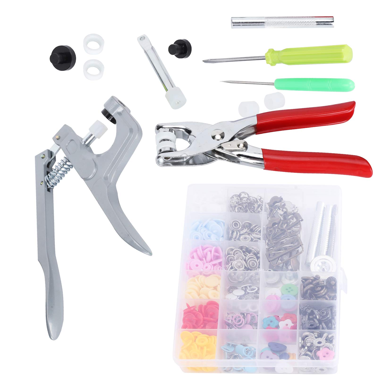 Set di Bottoni Automatici Kit di Bottoni Automatici Bottone Tich Accessori Per Abbigliamento in Metallo Strumento Per Cucire
