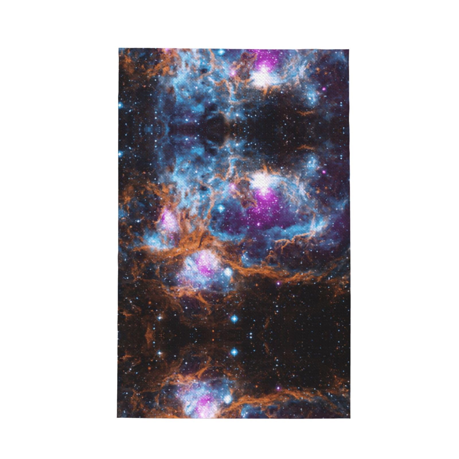 Xxahnbm Black Universe Galaxy Space. Print Waffle Kitchen Towel,Absorbent Hand Towel