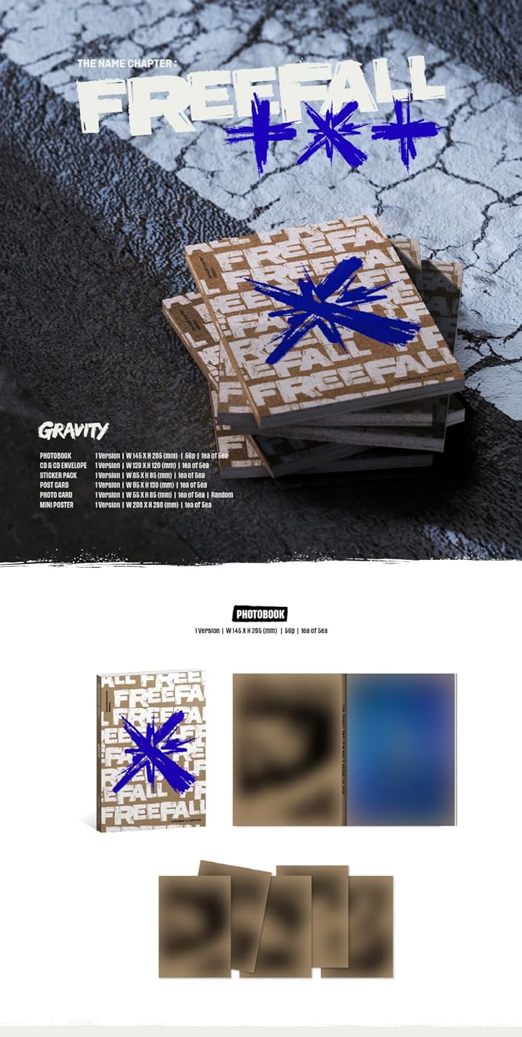 Tomorrow X Together TXT - The Name Chapter : Freefall [Gravity Ver.] Album (5 ver. Set)