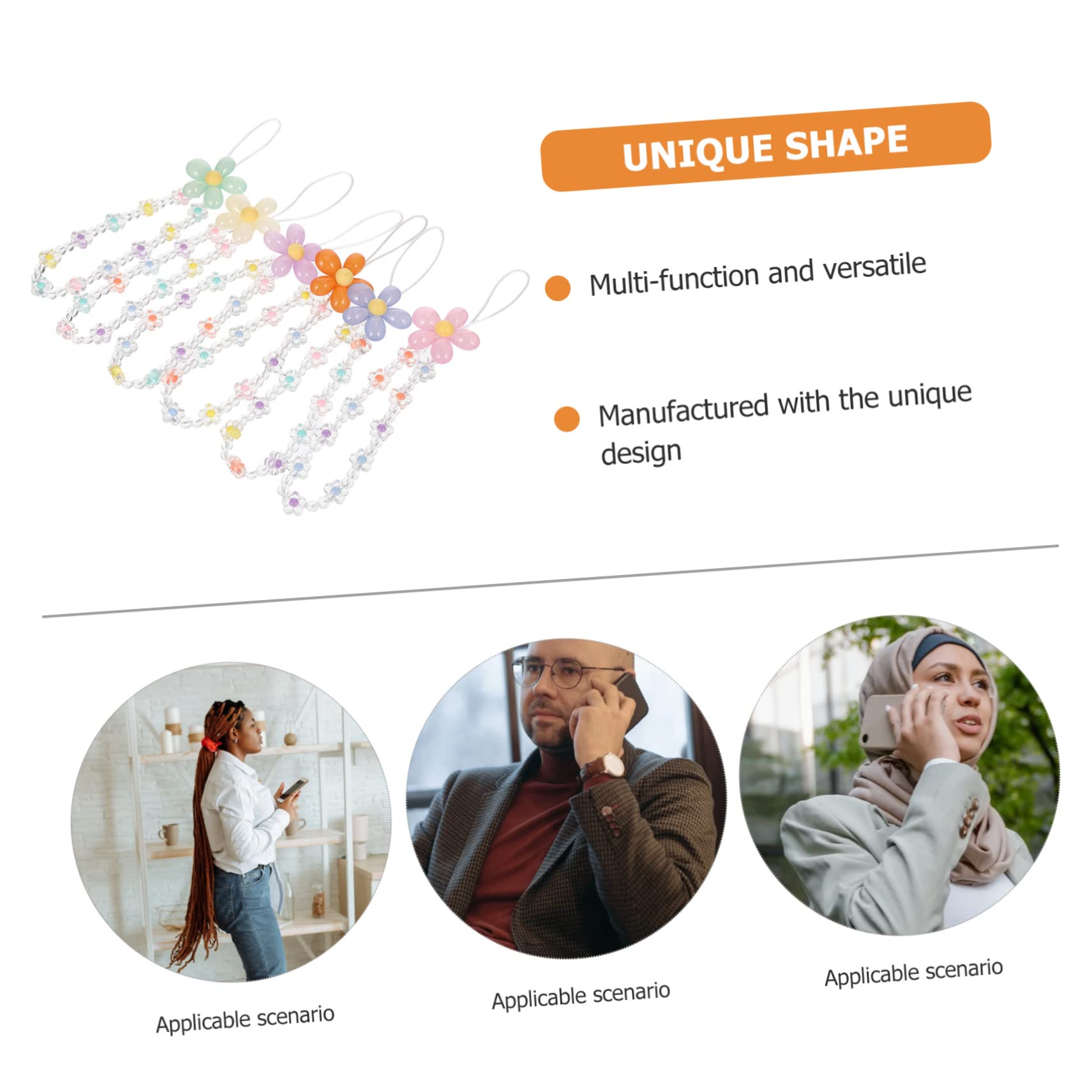 Mikikit 18pezzi Decorativi Per Smartphone Accessori Per Tracolla e Decorazione
