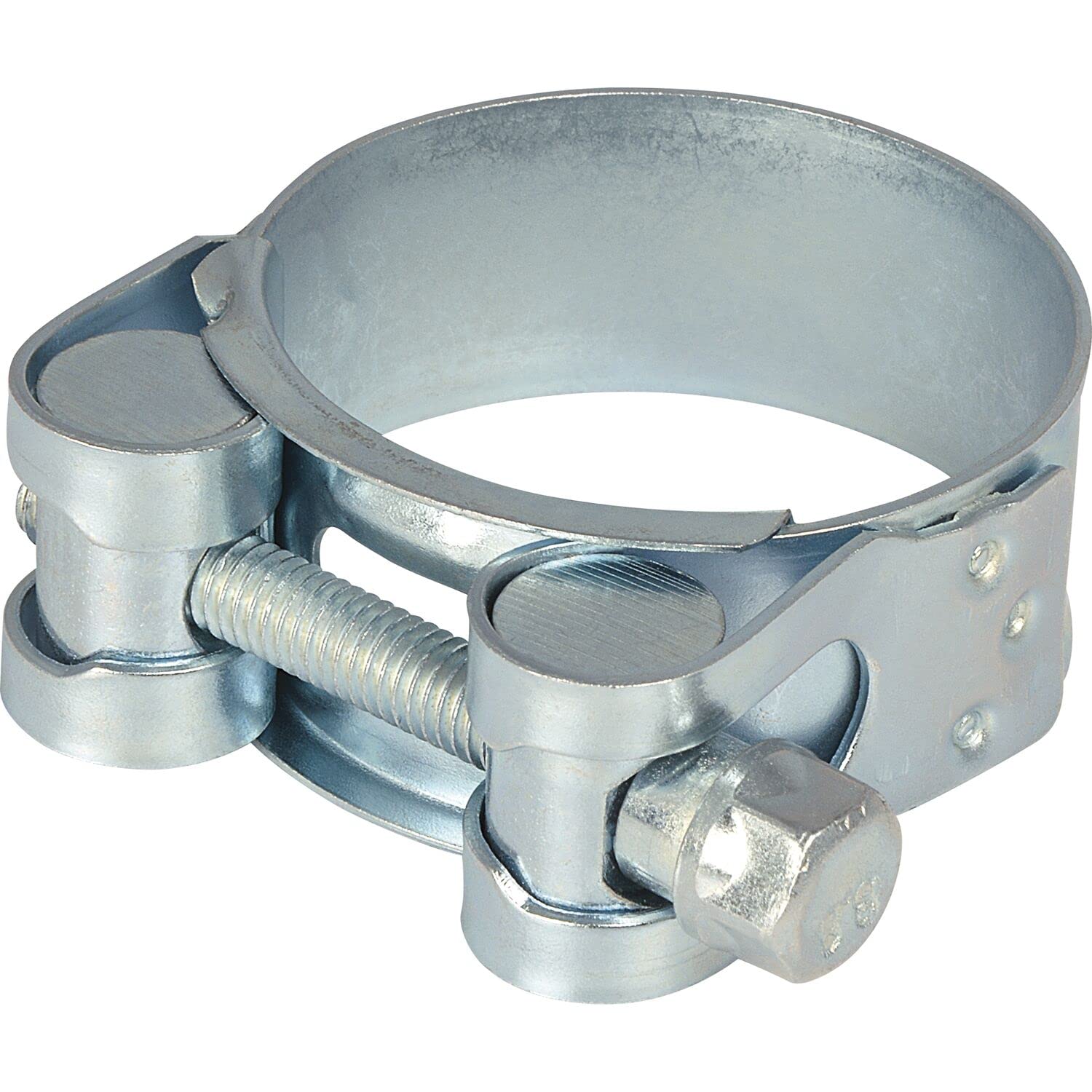 SST Gelenkbolzenschelle 32-35mm - Gelenkrohrschelle mit starken Anzugswerten DIN 3032-3-C1 - Schlauchschelle und Schraube M5, Stahl verzinkt - 50 Stück