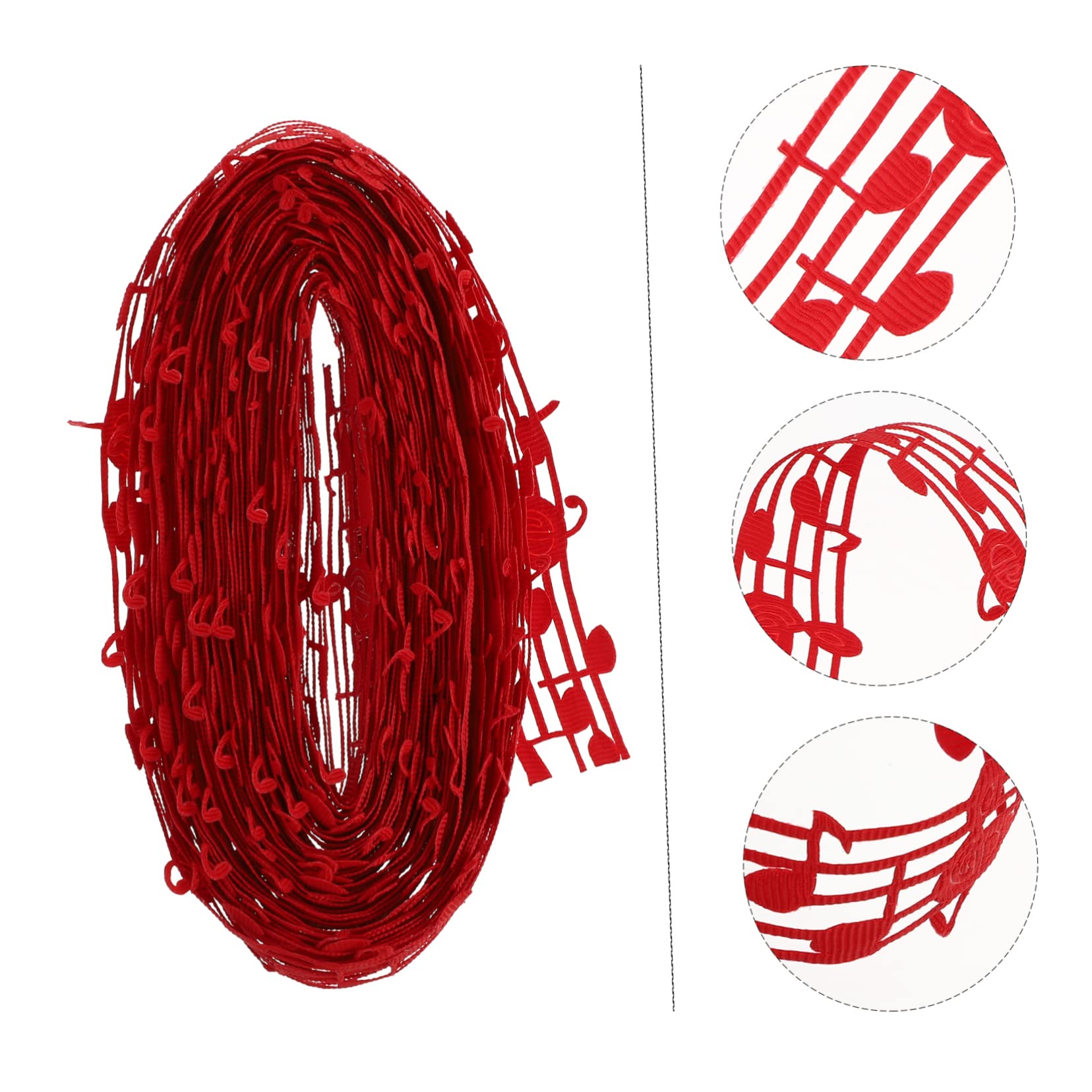 STOBOK 4stücke Musiknoten Satinband Yards Geschenkverpackung Haaraccessoires Festdekoration Robustes Material Für Kreative Bastelprojekte Für Feiern Besondere Anlässe