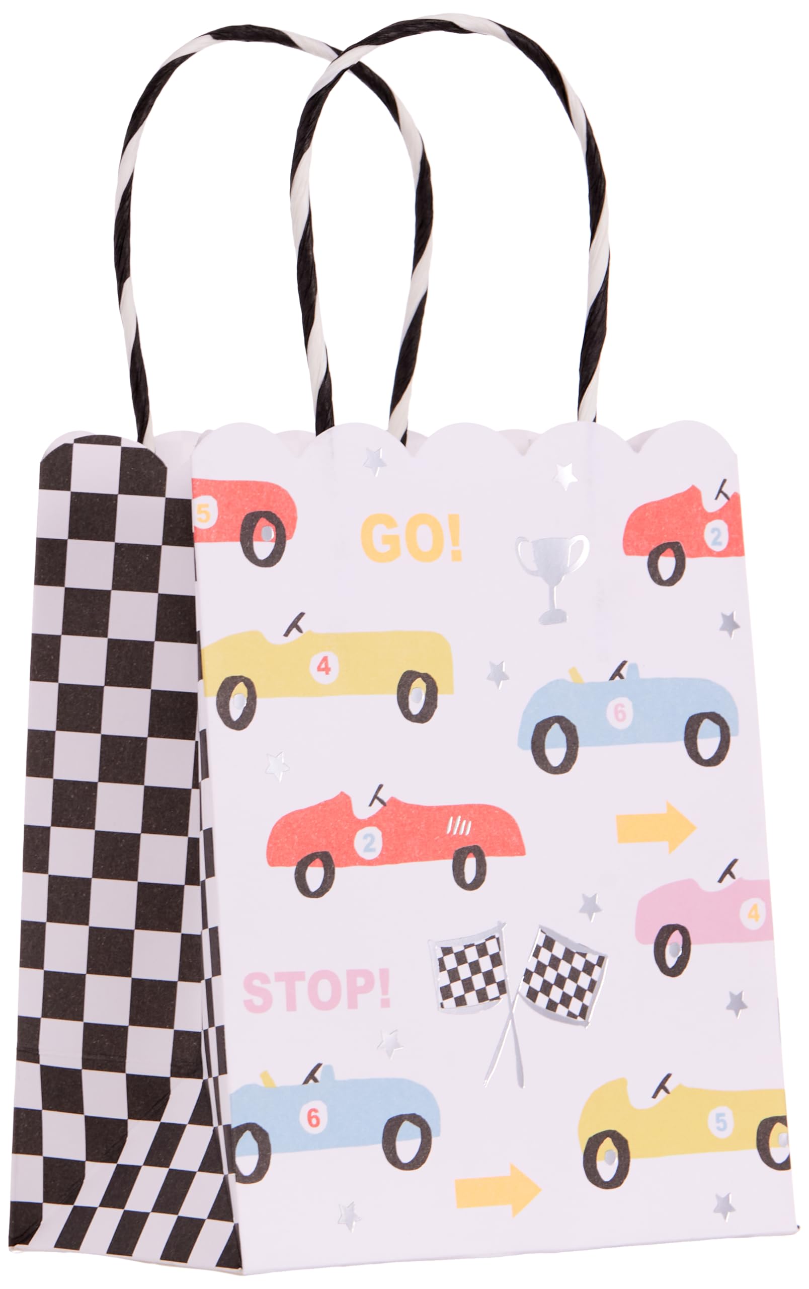 Meri Meri - Race Car Party Bags - Yarış Arabaları Parti Çantaları - 8'li