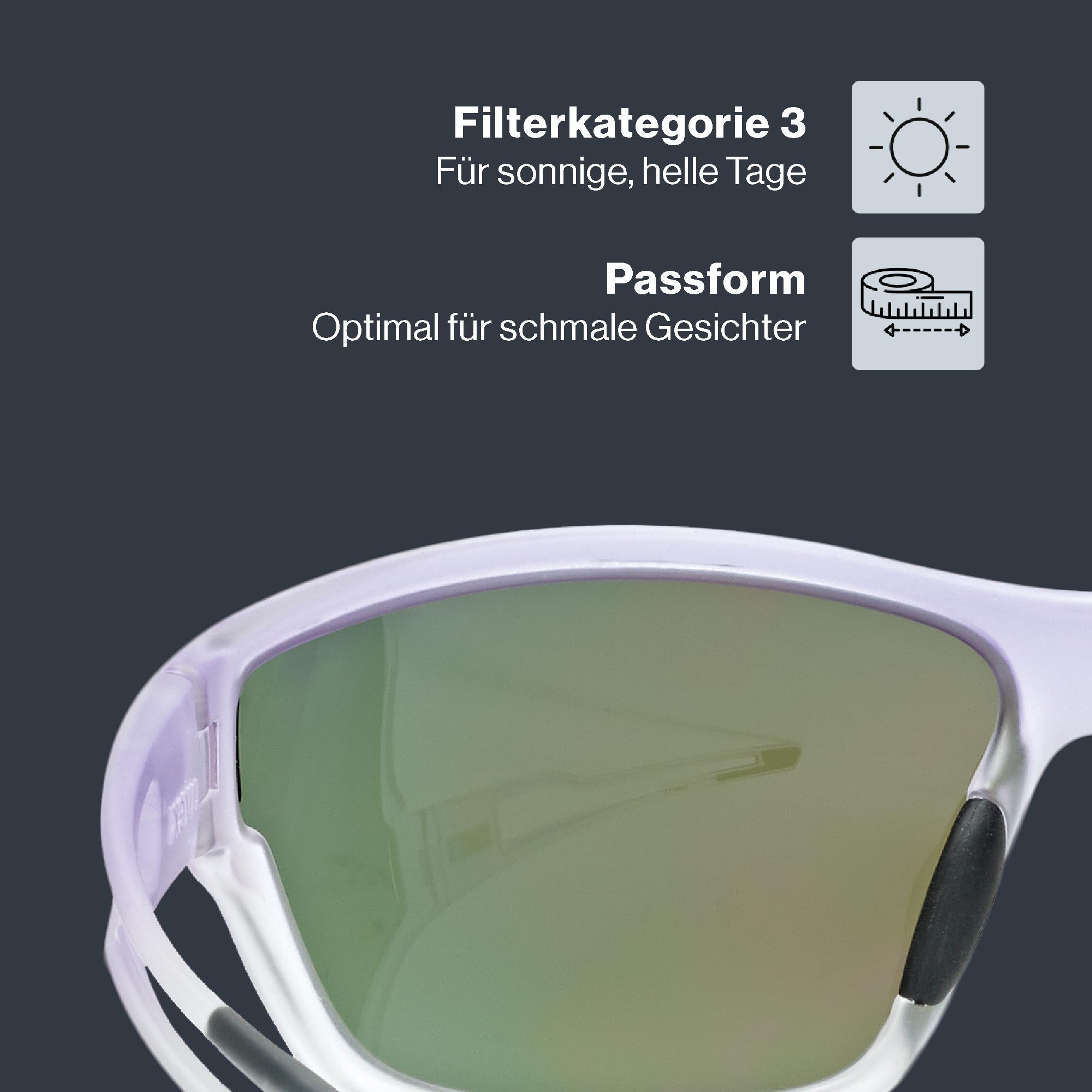 uvex sportstyle 806 - Sportbrille für Damen und Herren - starker Schutz vor Sonnenstrahlung - 100% UVA-, B, C Schutz
