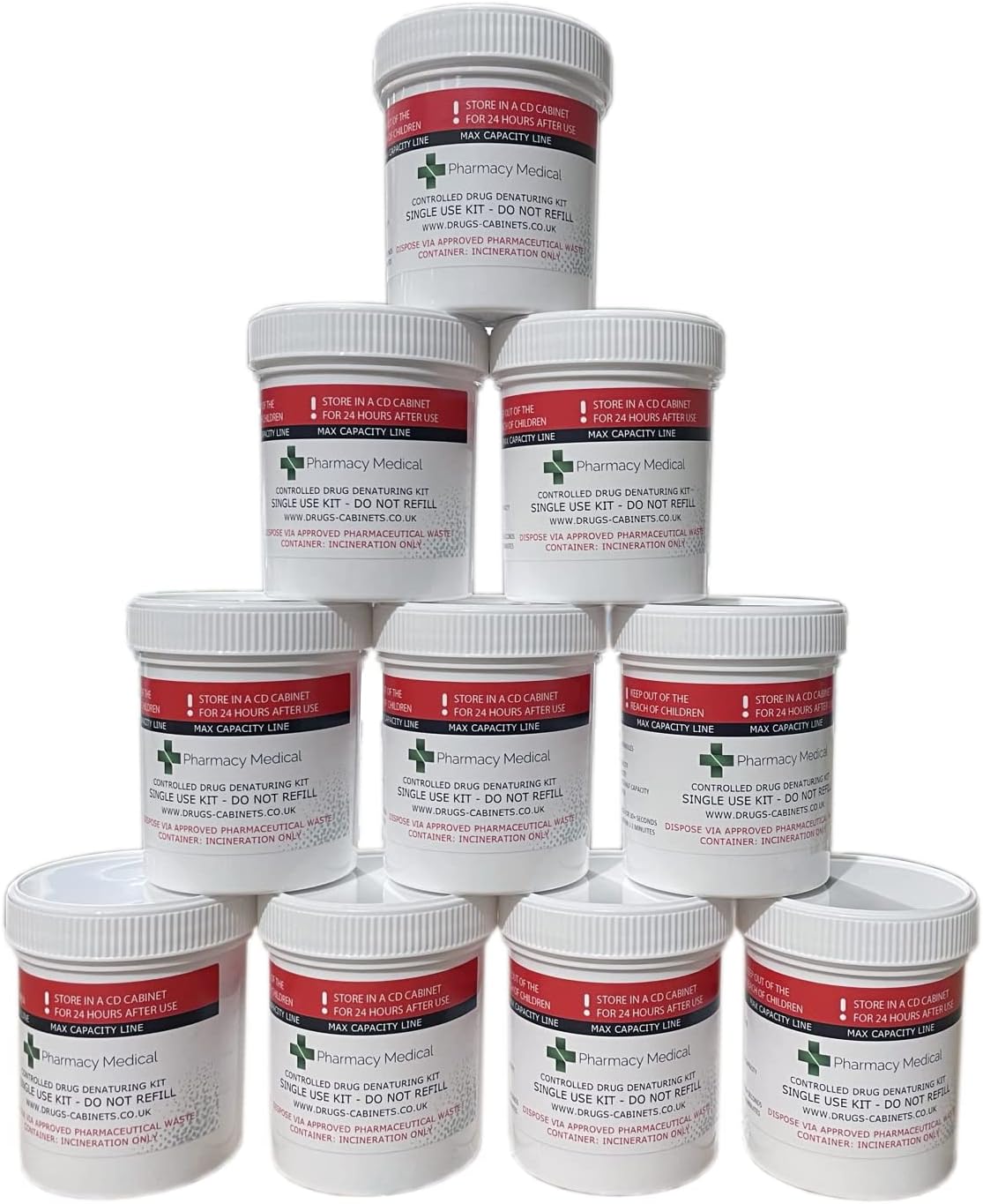 Controlled Drug Denaturing Kit 10 x 250ml