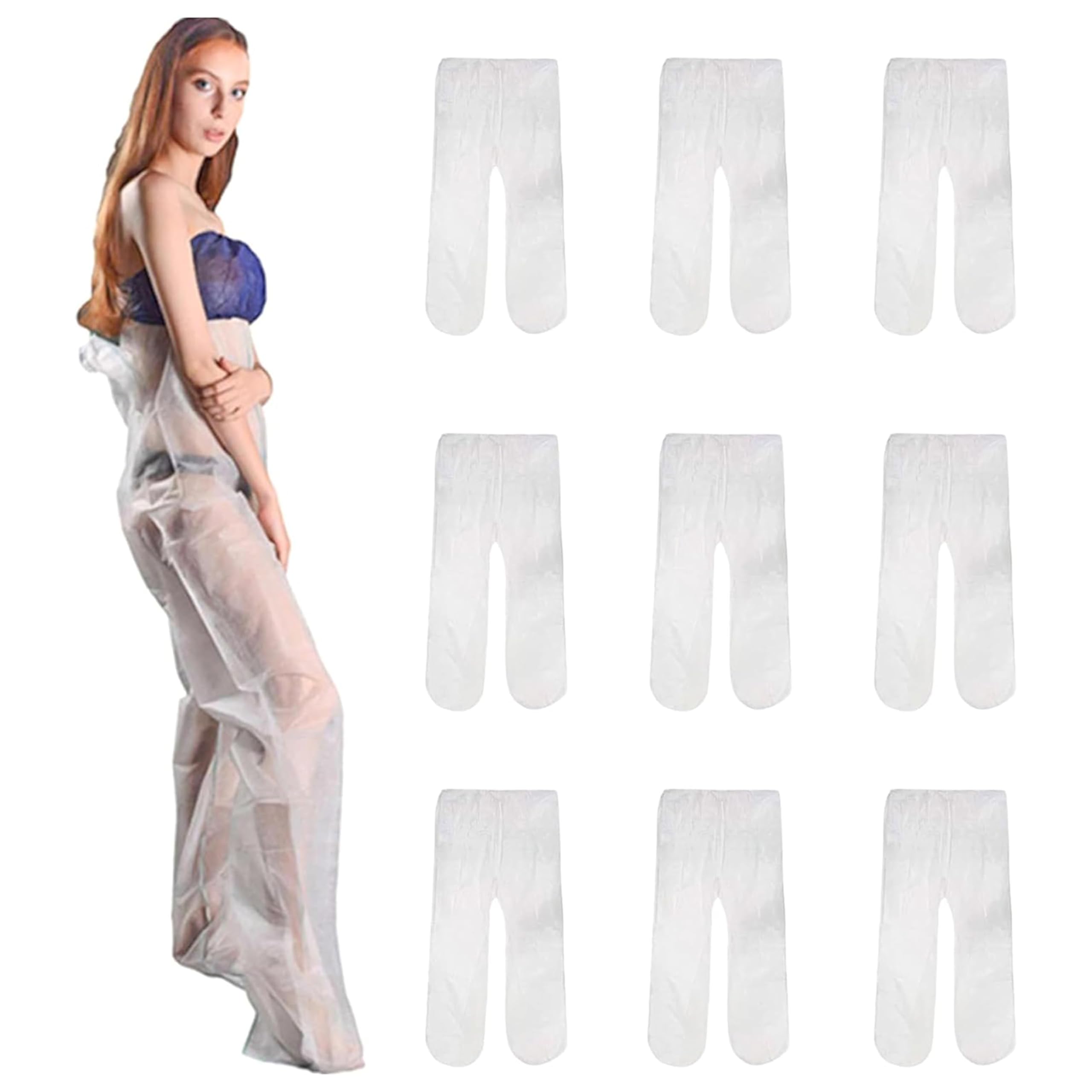 Elitzia Pantalones higiénicos desechables de repuesto para drenaje linfático, paquete de 10 unidades para terapia de compresión, tratamiento de celulitis y edema