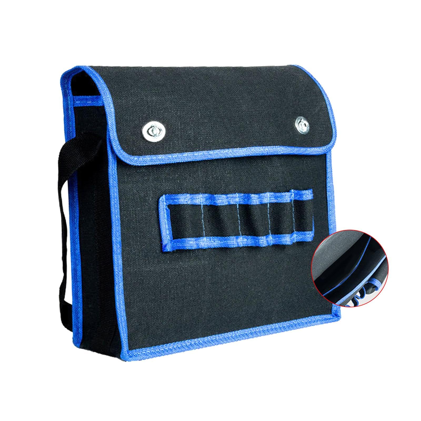 Generic Canvas Tool Bag Tool Organizer Portable Large Capacity Wear Resistant Electrician Tool Bag Tool Pouch for Drywall