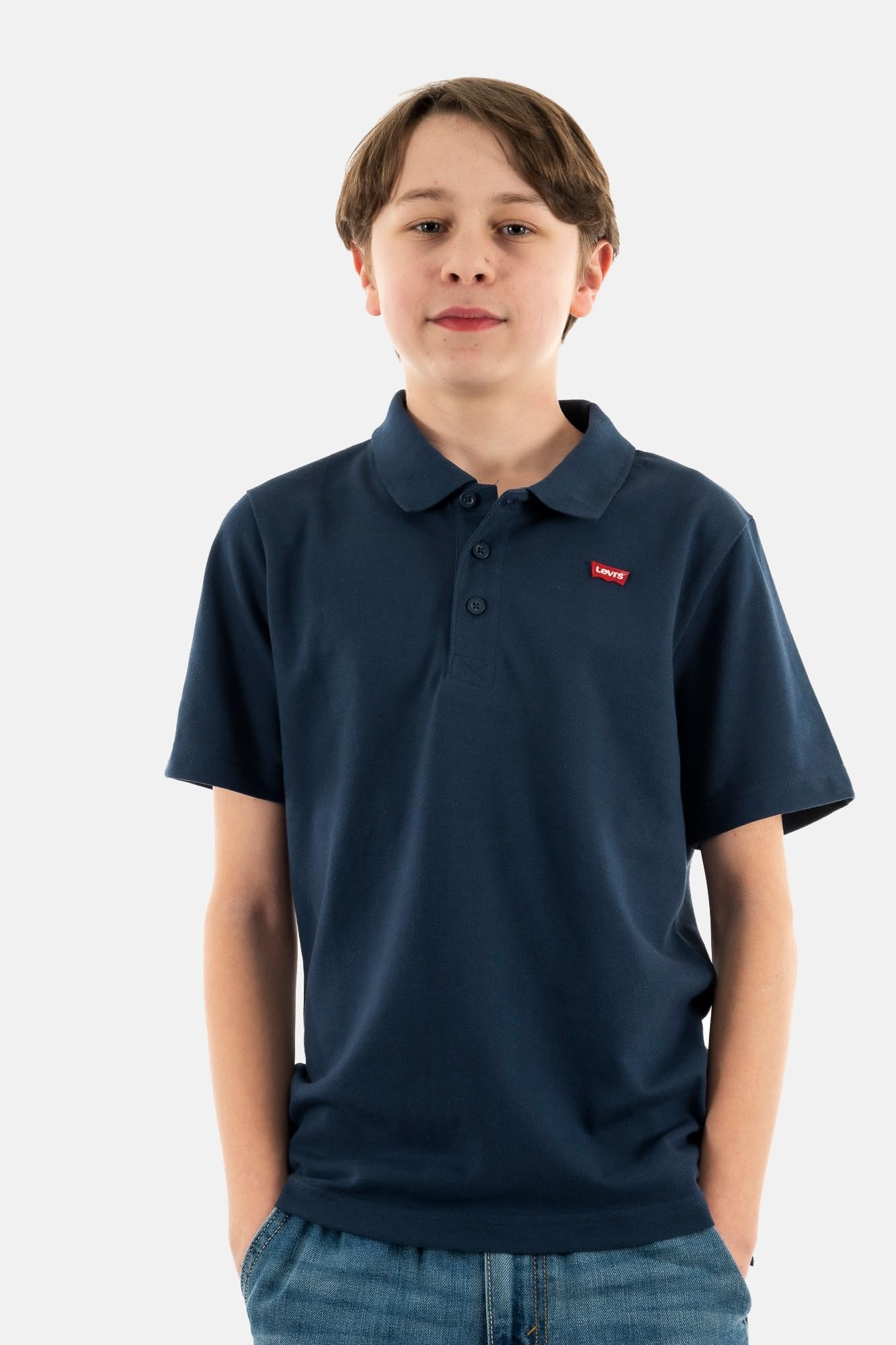 Levi's Lvb koszulka polo z taśmą na plecach, Sukienka Blues, 16 lat