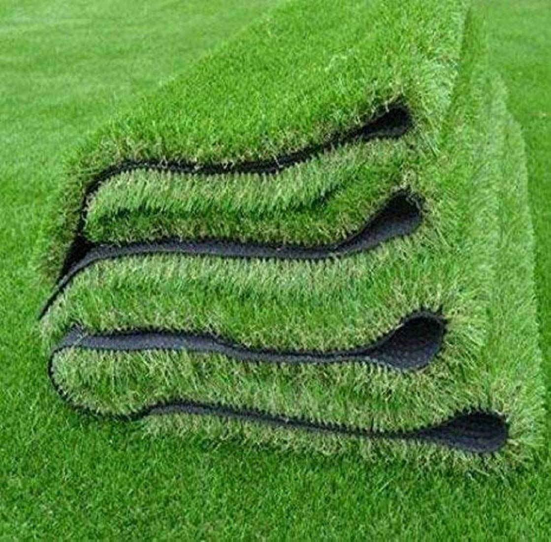 High Density Artificial Grass Mat 2x2 Feet Realistic Synthetic Turf Carpet for Balcony Patio Garden Landscaping Indoor Outdoor Decorative Flooring Easy Installation-image-30
