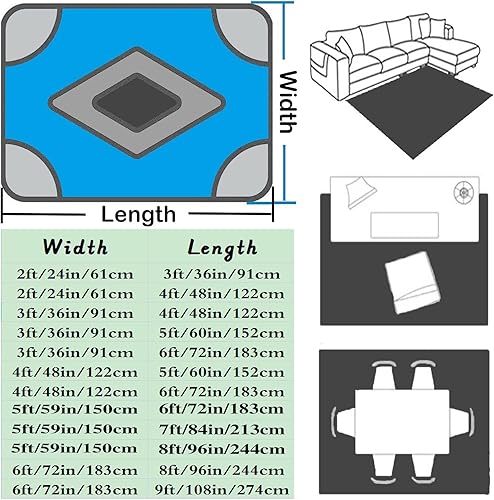 Miniatura 4 de Tapete moderno de estilo de mediados de siglo para niños, diseño geométrico de arco iris bohemio con impresión 3D, parte trasera antideslizante de