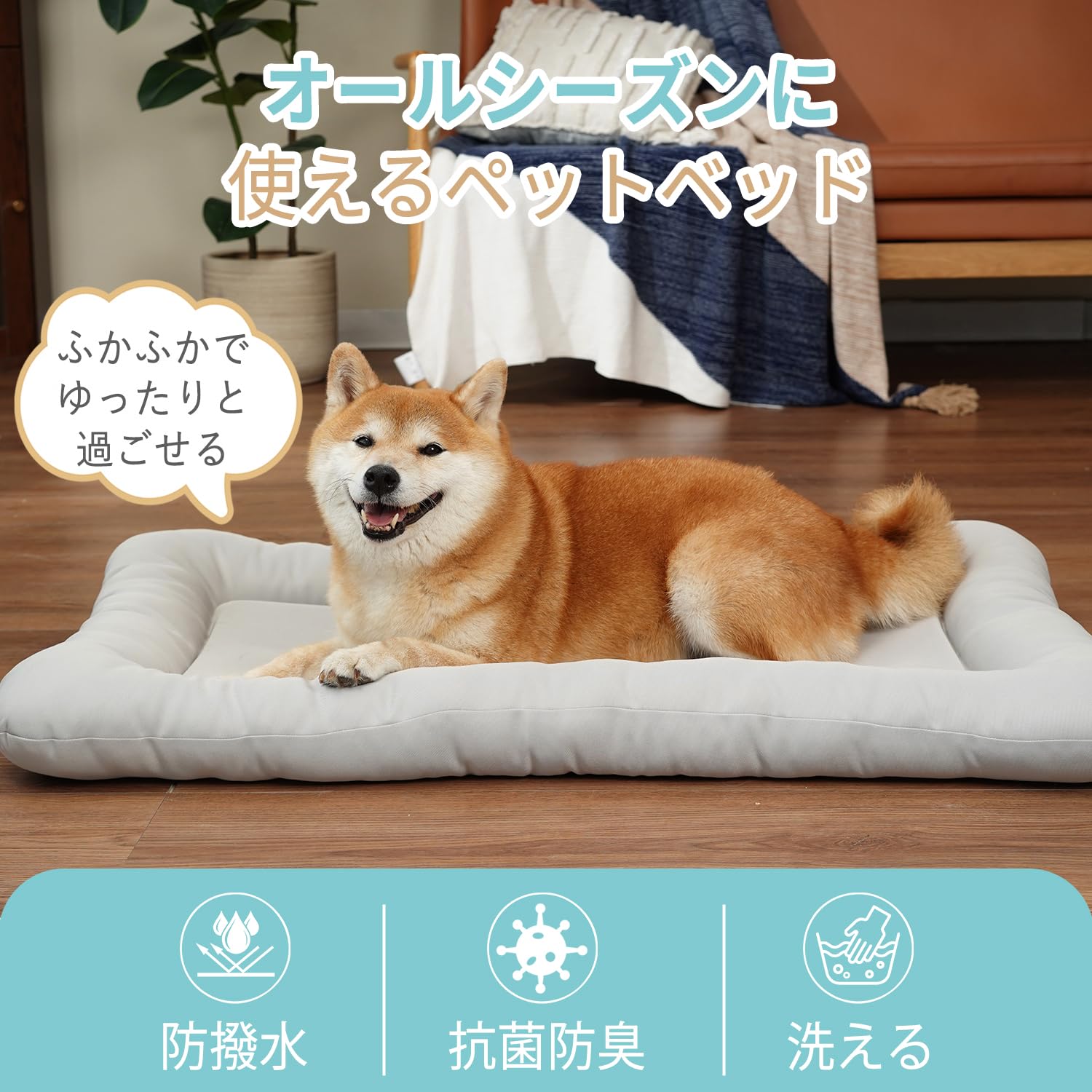 Amazon | EMME長方形ペットマット ペットベッド 犬用ベッド 長方形