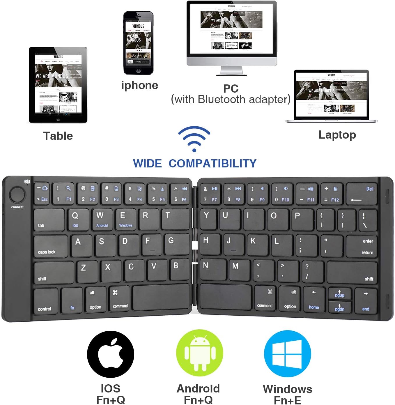 tastiera compatta per iphone