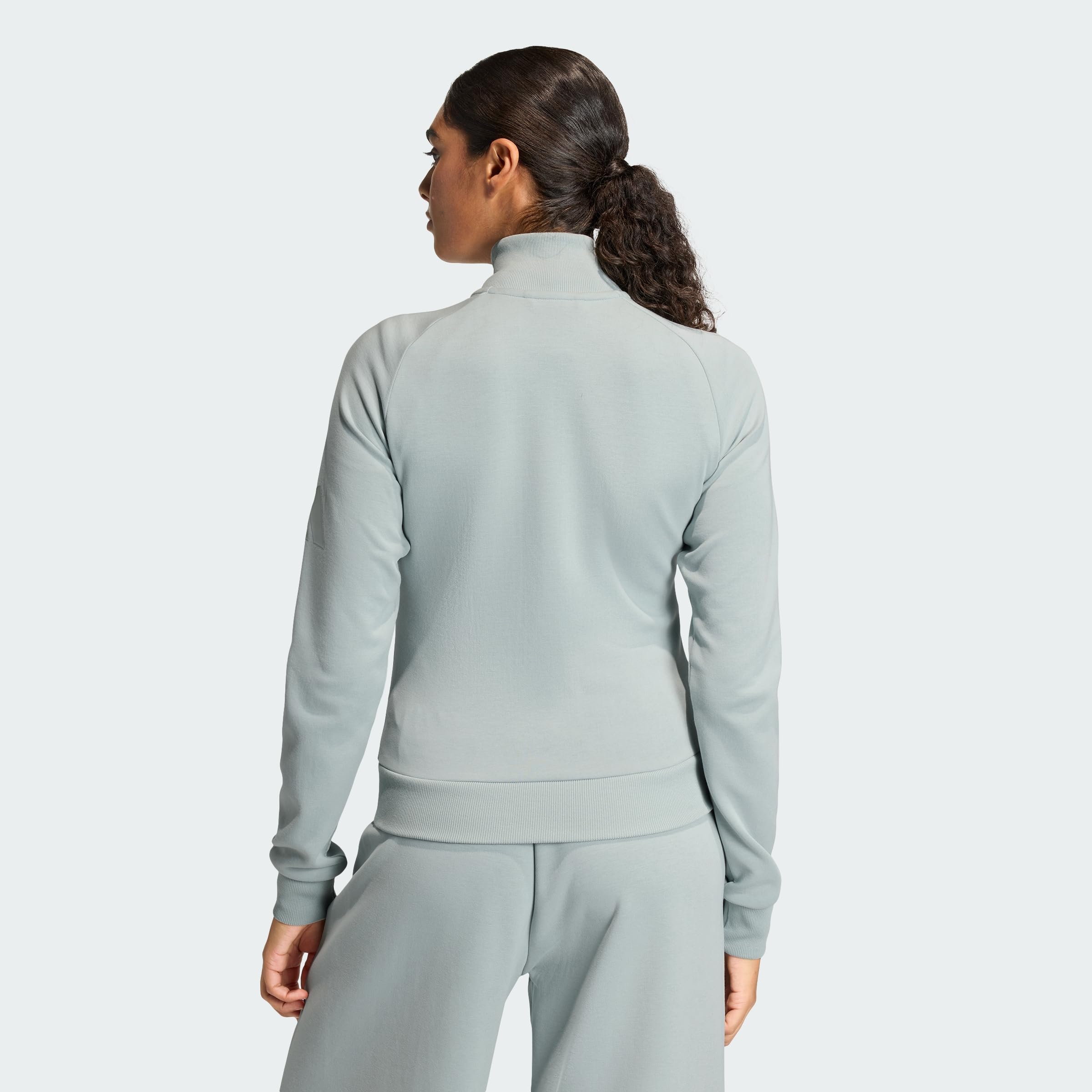 adidas dames SOFT LUX SLIM TRACK TOP, Wonder Sage, S