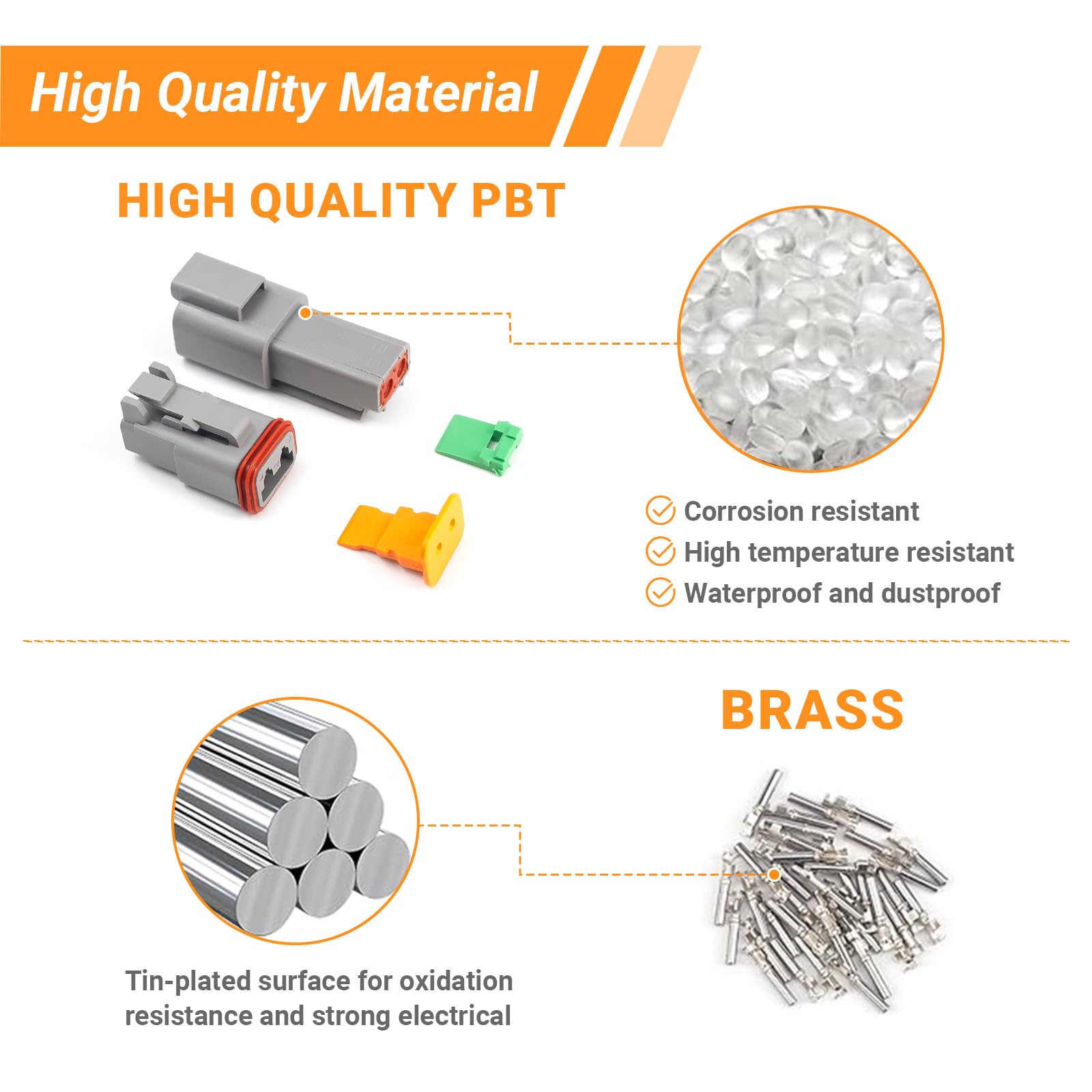 Connettore Per Cavo Elettrico Impermeabile Sigillato A 2 Pin Set - Foto 6