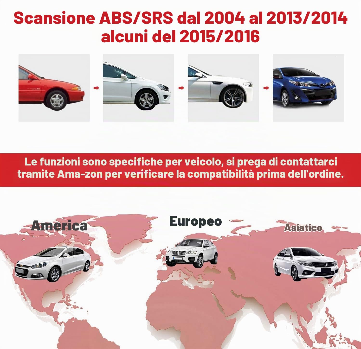 Autel AutoLink AL619 Strumento Diagnostico Auto con ABS SRS OBD2 CAN | diagnostica Lettore Codice Auto