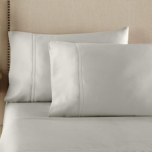 Miniatura 3 de Pure Parima Juego de sábanas de lujo 100% algodón egipcio certificado CEA, fibras extralargas, frescas, transpirables, ultra cómodas, doble