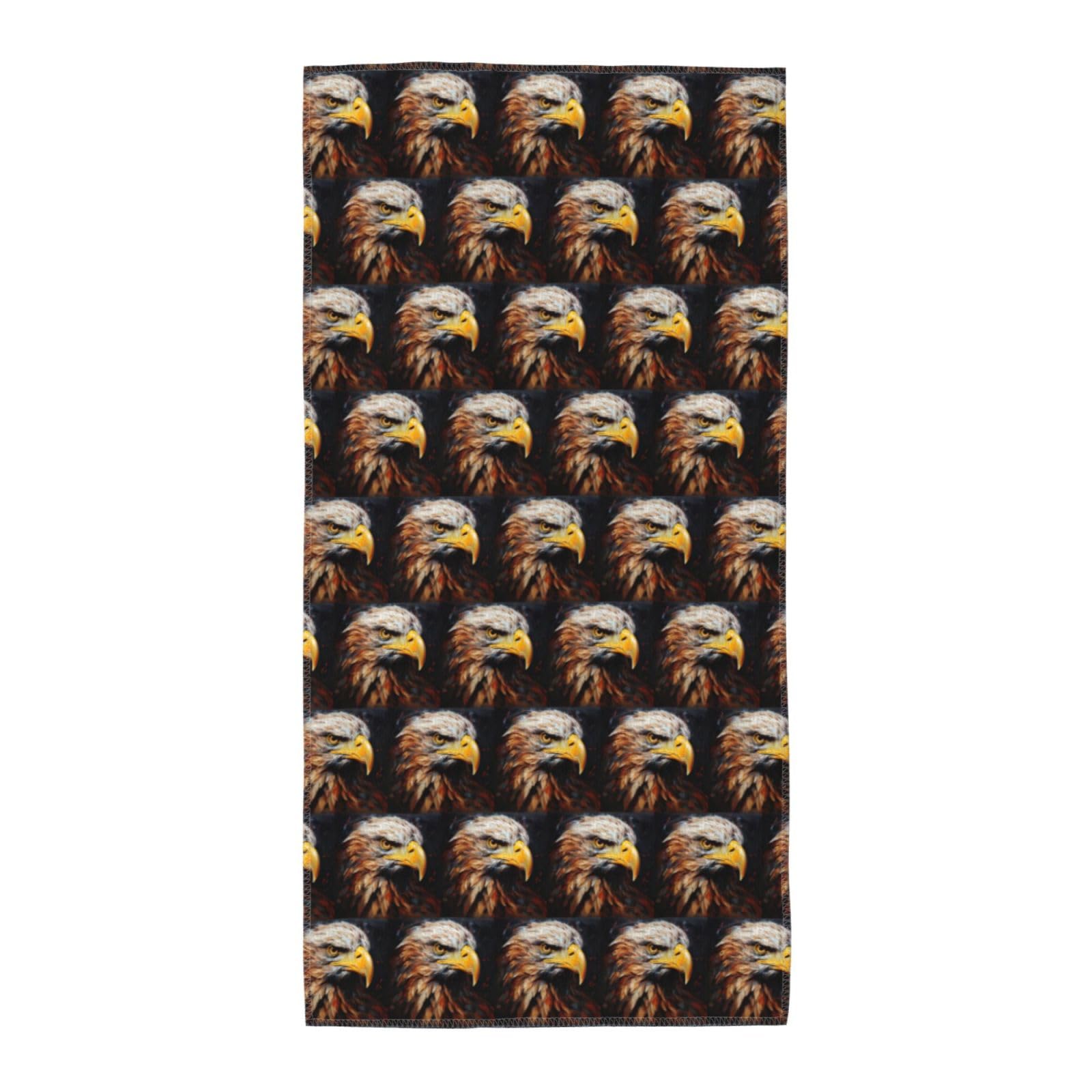 DIEzig Eagle Fashion Printed Long Bath Towel For Pool Side Seaside Holiday