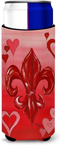 Vista 105 de Caroline's Treasures 8137LITERK Mardi Gras Fleur de lis Nation Botella de vino Hugger Botella Enfriador de Frigorífico Funda Abrazador Lavable a