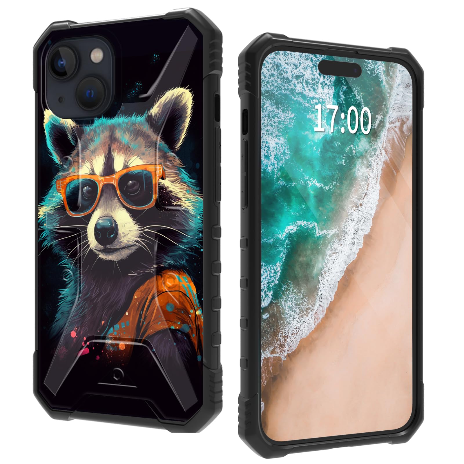 WZCJDHMJ Case for iPhone 15,for iPhone 15 Case,Dual Layer Heavy Duty Shockproof Protection Hard PC + Soft Silicone Hybrid Protective Case for iPhone 15 6.1" Case-Cool Bear