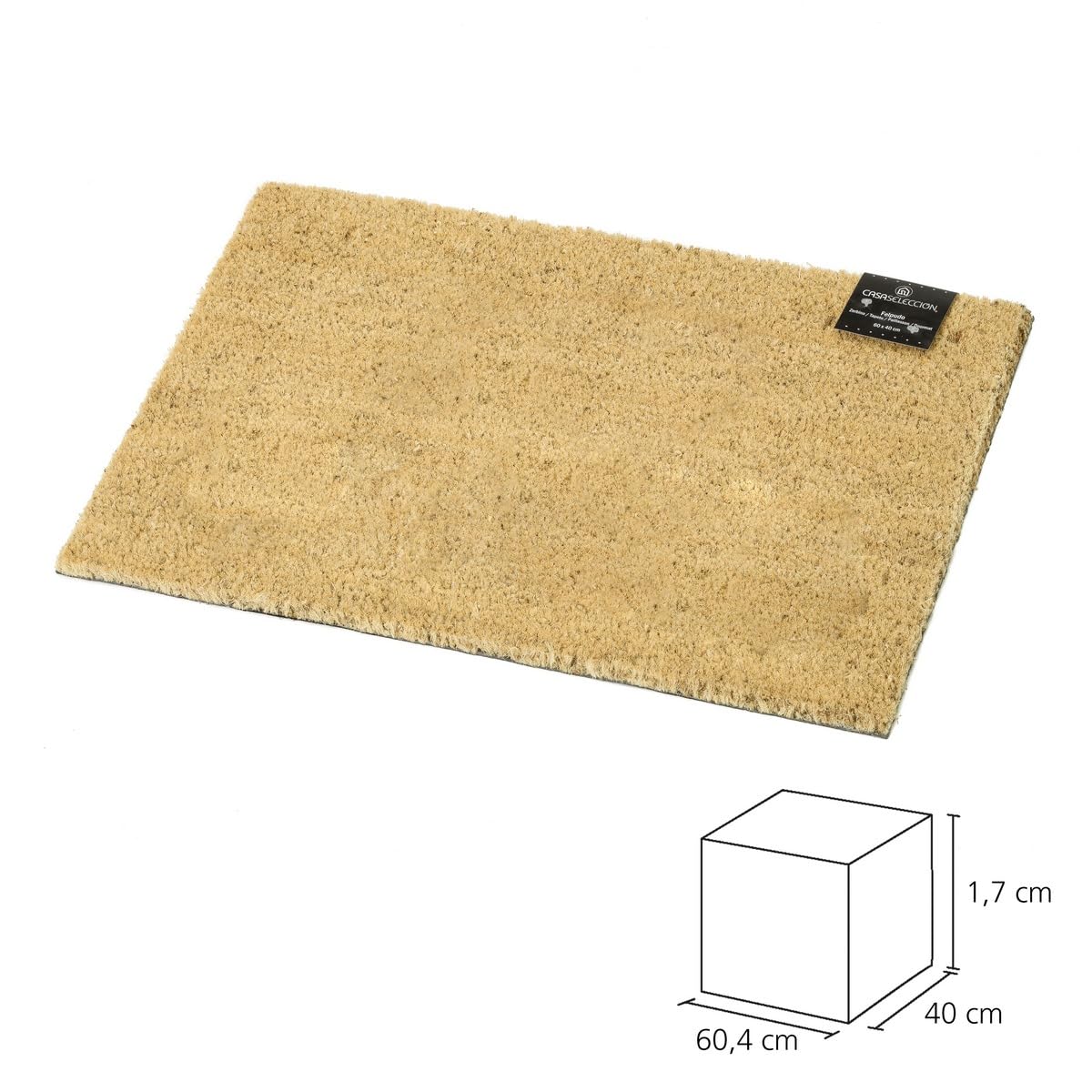 Felpudo De Fibra De Coco Gris Welcome 40x60 Cm Select | Maisons Du Monde