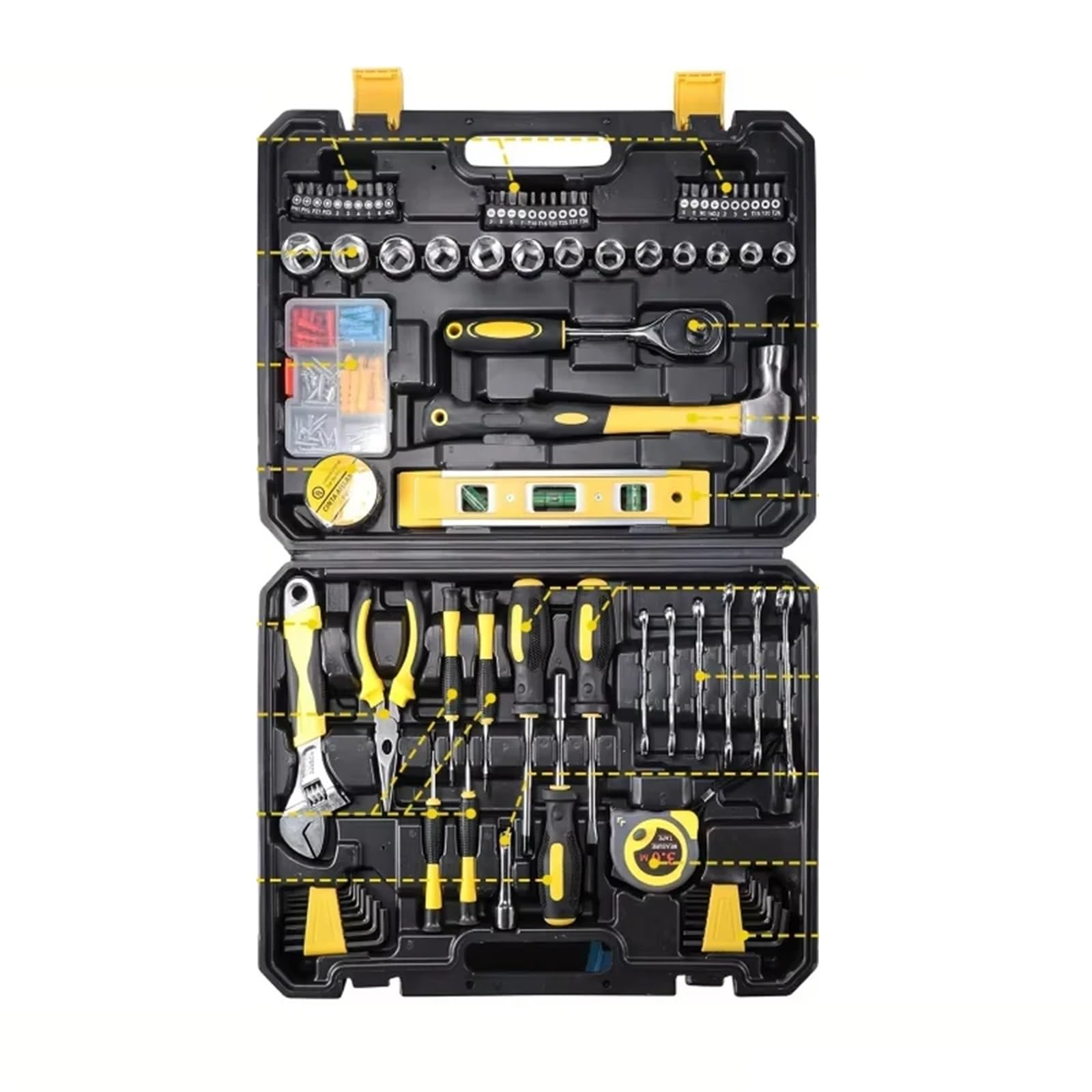 Tool Box for Home 108 Pcs/Set Tool Kit Home Tool Kit DIY Household Tool Sets for Home Repair and Maintenance
